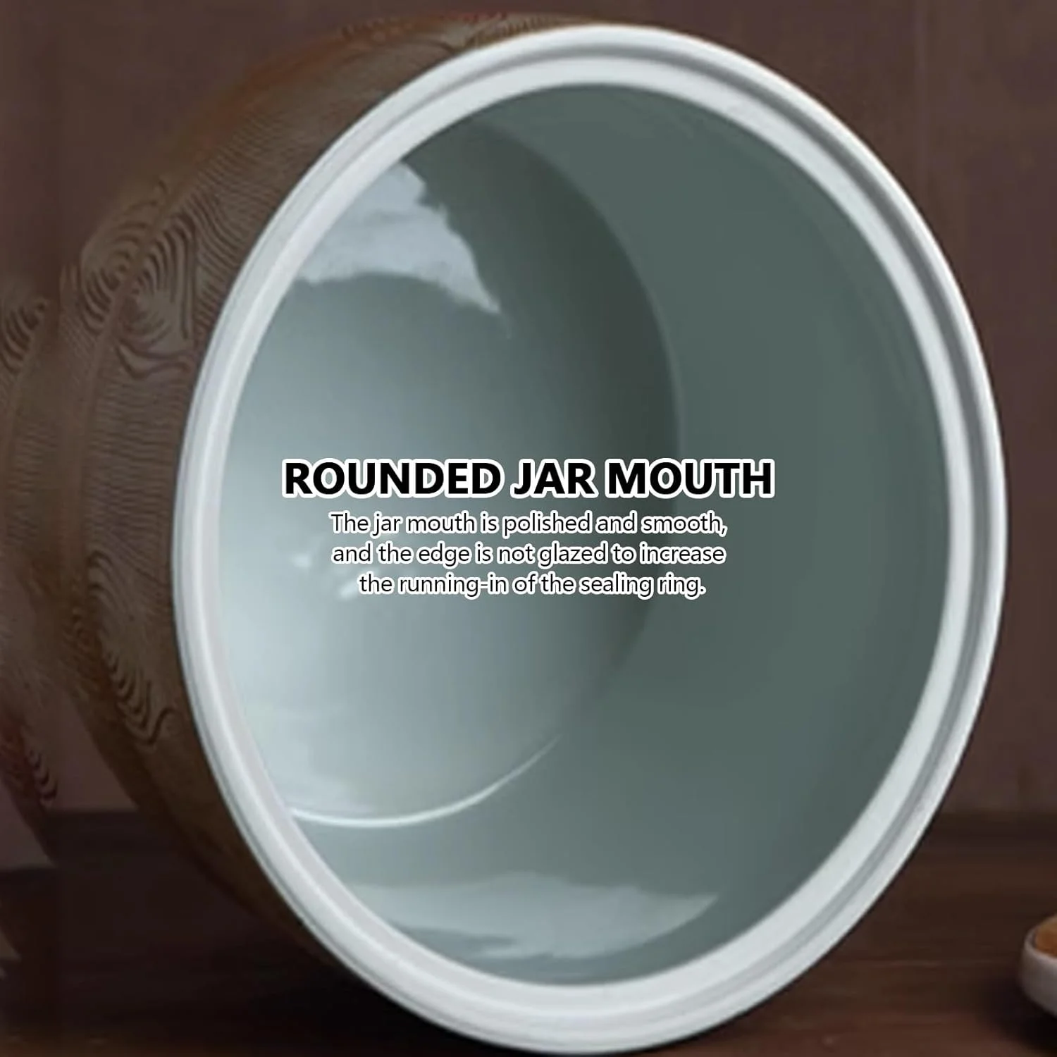 ظرف سرامیکی درب دار برای نگهداری برنج، ظرف بزرگ چینی برای نگهداری ذرت و برنج، جعبه نگهداری مواد غذایی خشک، ظرف نگهداری آرد، شکر و برنج، مناسب برای آرد، آجیل، تنقلات و برنج.