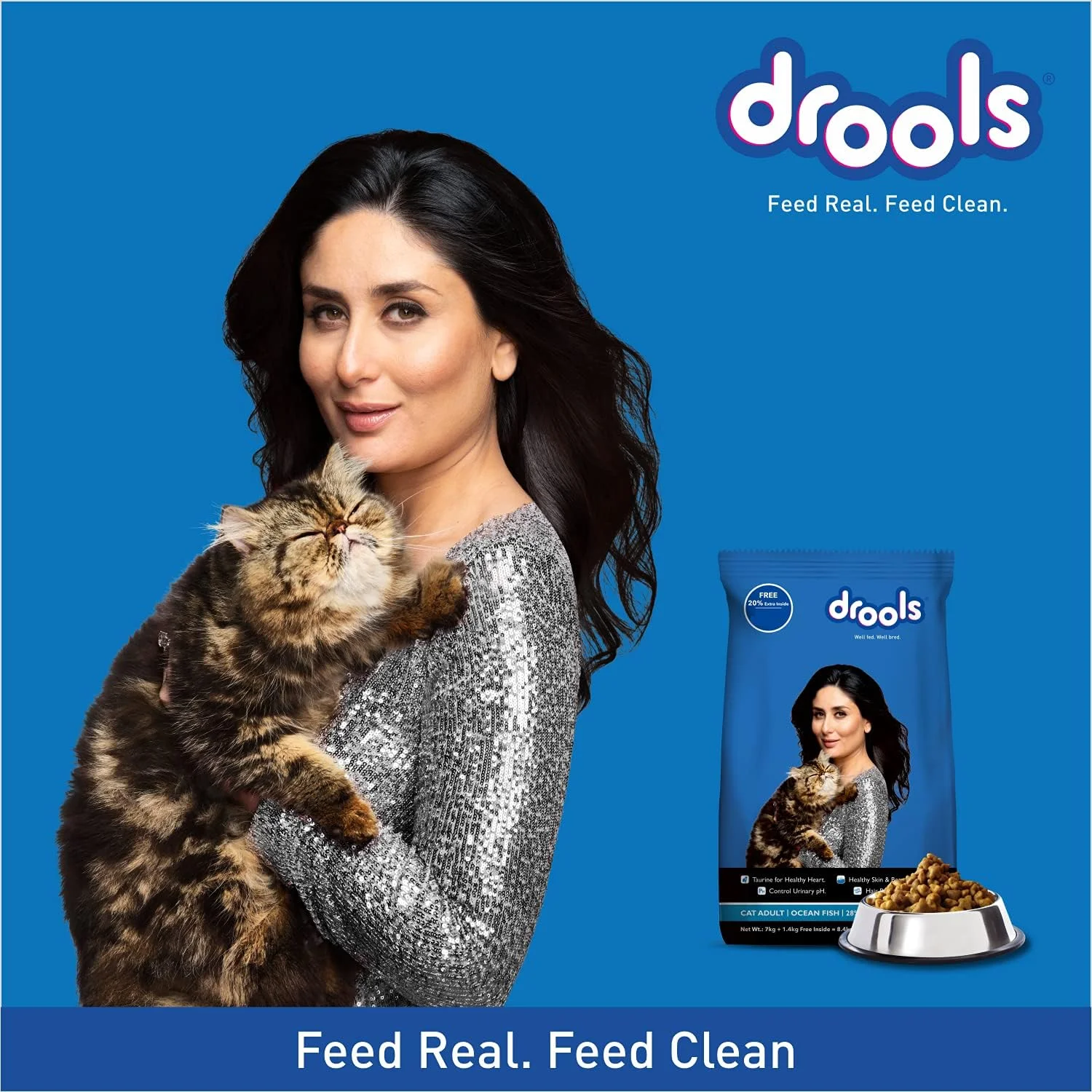 غذای خشک گربه بالغ (+1 سال) درولز، ماهی اقیانوسی، 7 کیلوگرم غذای خشک گربه بالغ (+1 سال) درولز، ماهی اقیانوسی، 7 کیلوگرم