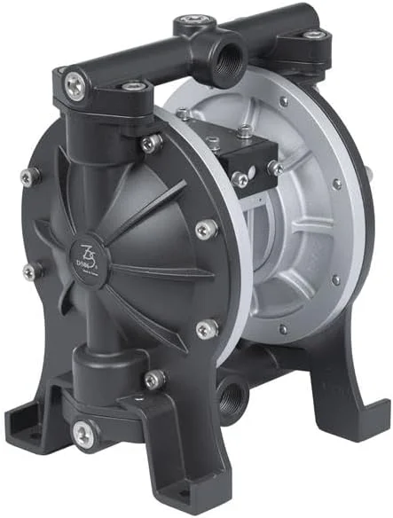 پمپ دیافراگمی دوگانه بادی TDS DYI SHENG سایز 3/4 اینچ آلومینیومی، دیافراگم تفلون، 22.45GPM، برای مصارف صنعتی، اسید/قلیایی، دیزل، گریس، نفت سفید و روغن، پمپ انتقال آب، پمپ انتقال