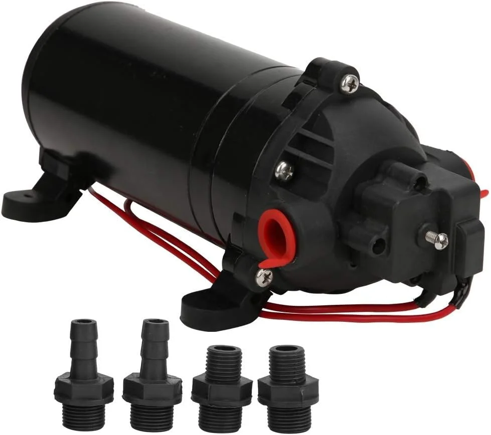 Shandongmt ~ پمپ دیافراگمی میکرو، پمپ دیافراگمی پلاستیک مهندسی 12 ولت، پمپ دیافراگمی موتور فشار قوی، برای استفاده بزرگسالان در فضای باز قایق تفریحی آبی