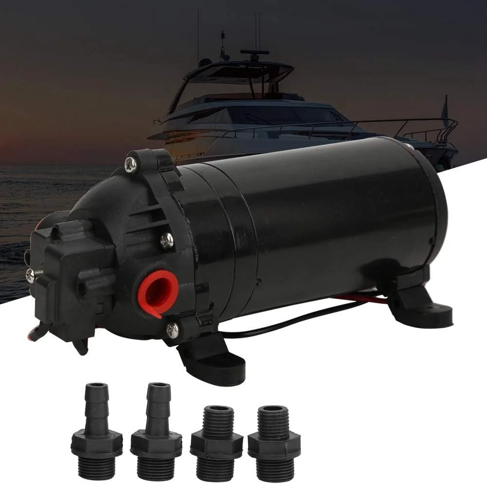 Shandongmt ~ پمپ دیافراگمی میکرو، پمپ دیافراگمی پلاستیک مهندسی 12 ولت، پمپ دیافراگمی موتور فشار قوی، برای استفاده بزرگسالان در فضای باز قایق تفریحی آبی