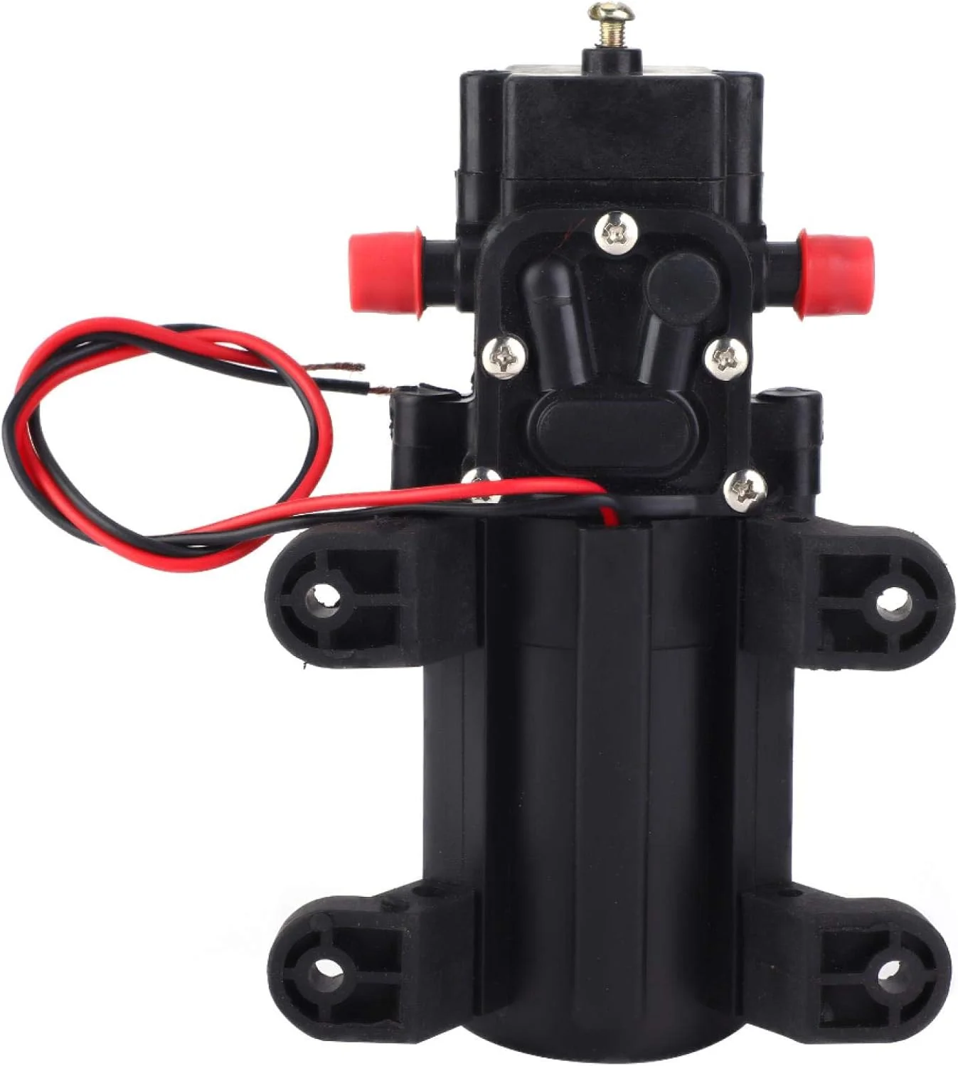 پمپ دیافراگمی خود مکش، پمپ دیافراگمی فشار آب لوله مستقیم دو طرفه، پمپ سمپاش خود مکش، پمپ فشار آب صنعتی 24 ولت 70 وات