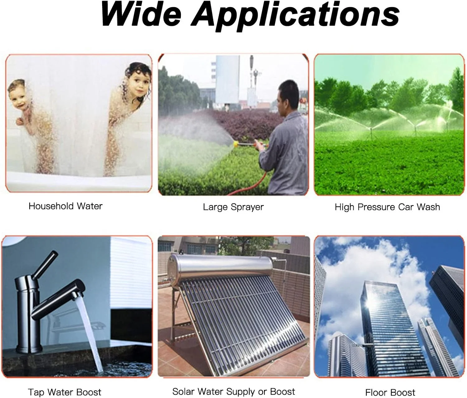 پمپ آب شستشوی حرفه ای فشار قوی 2.7GPM 17PSI، پمپ خود مکش صنعتی پمپ دیافراگمی هوای کوچک DC 12V 5A