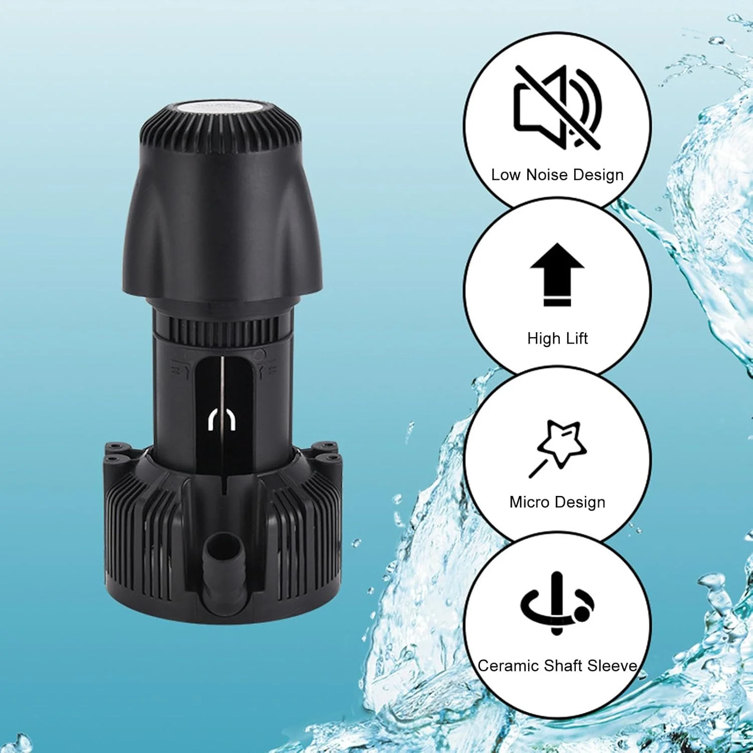 پمپ تقویت فشار آب، 50 وات، 2500 لیتر در ساعت، جریان 2.5 متر، پمپ دیافراگمی تقویت فشار آب صنعتی مناسب برای کاربردهای مختلف