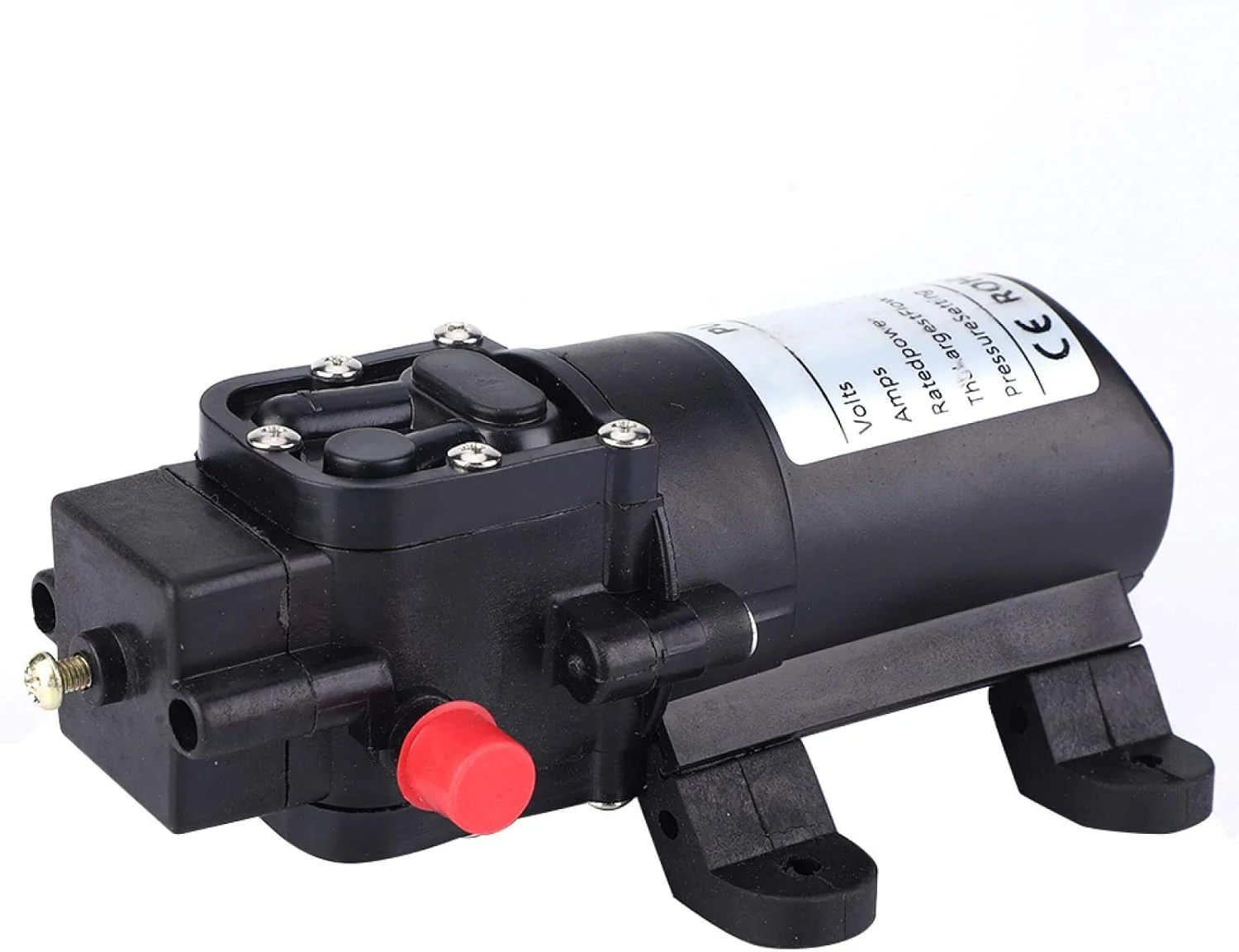 پمپ دیافراگمی خود مکش، پمپ دیافراگمی فشار آب لوله مستقیم دو طرفه، پمپ سمپاش خود مکش، پمپ فشار آب صنعتی 24 ولت 70 وات