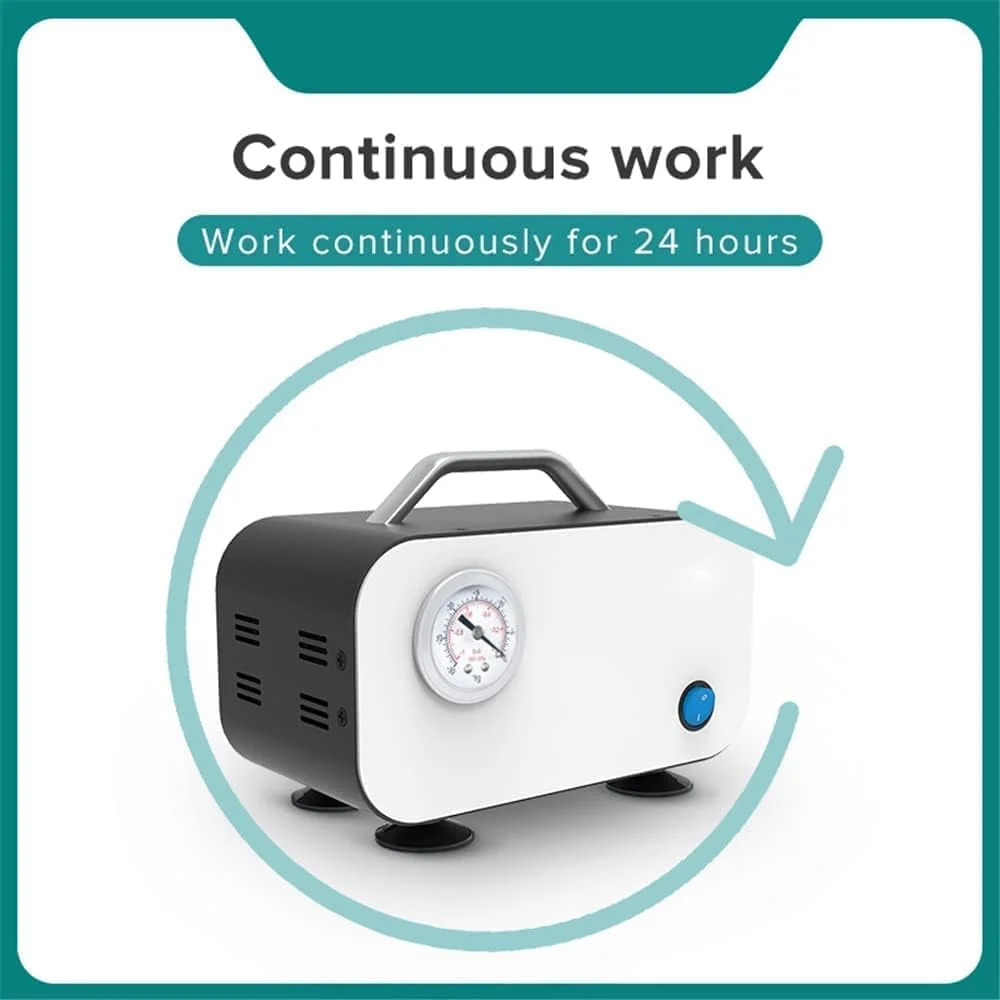 پمپ خلاء آزمایشگاهی صنعتی OHYAS، پمپ خلاء دیافراگمی، پمپ فشار خلاء بدون روغن جمع و جور با نرخ جریان 10 لیتر در دقیقه برای تقطیر فیلتراسیون کار آزمایشگاهی