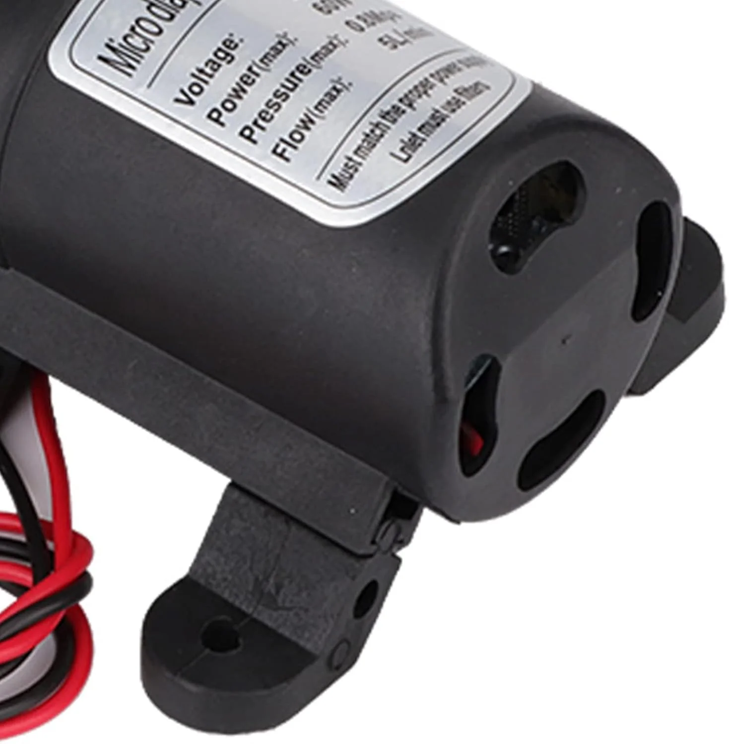 پمپ آب Riuty، پمپ آب فشار قوی 60 وات 12 ولت 80Psi پمپ دیافراگمی میکرو 5 لیتر در دقیقه خود مکش کاروان برای کمپینگ قایق