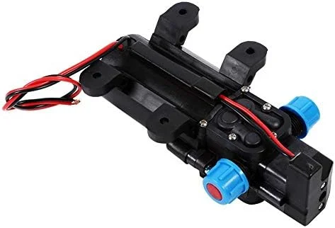 پمپ آب Riuty، پمپ آب فشار قوی 60 وات 12 ولت 80Psi پمپ دیافراگمی میکرو 5 لیتر در دقیقه خود مکش کاروان برای کمپینگ قایق