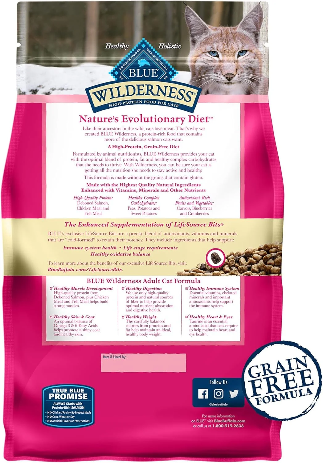 Blue Buffalo Wilderness High Protein Dry Food for Adult Cats