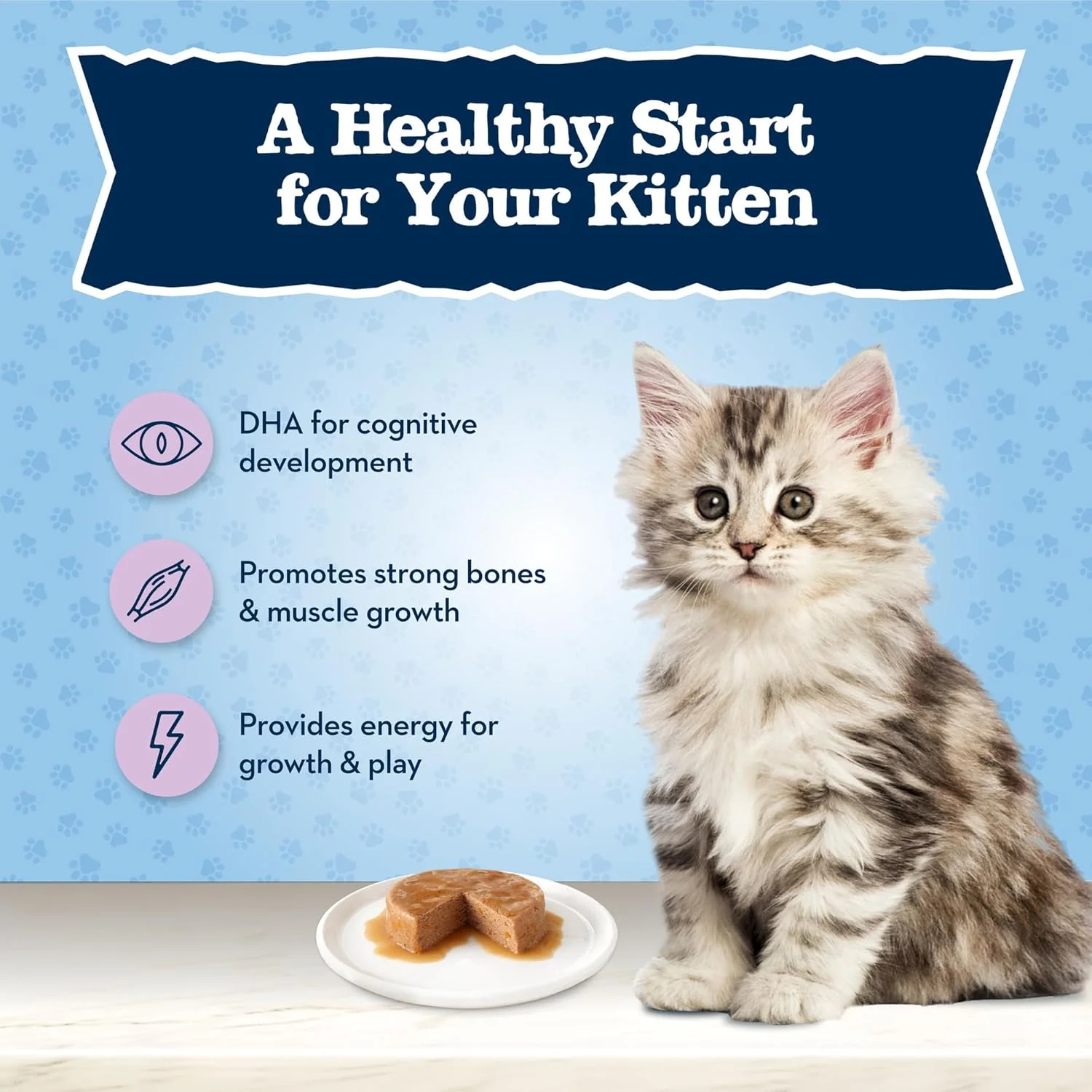 Blue Buffalo Baby Blue Natural Dry Food for Kittens, Healthy Growth Formula with DHA, Chicken and Brown Rice Recipe, 5-lb Bag Blue Buffalo Baby Blue Natural Dry Food for Kittens, Healthy Growth Formula with DHA, Chicken and Brown Rice Recipe, 5-lb Bag