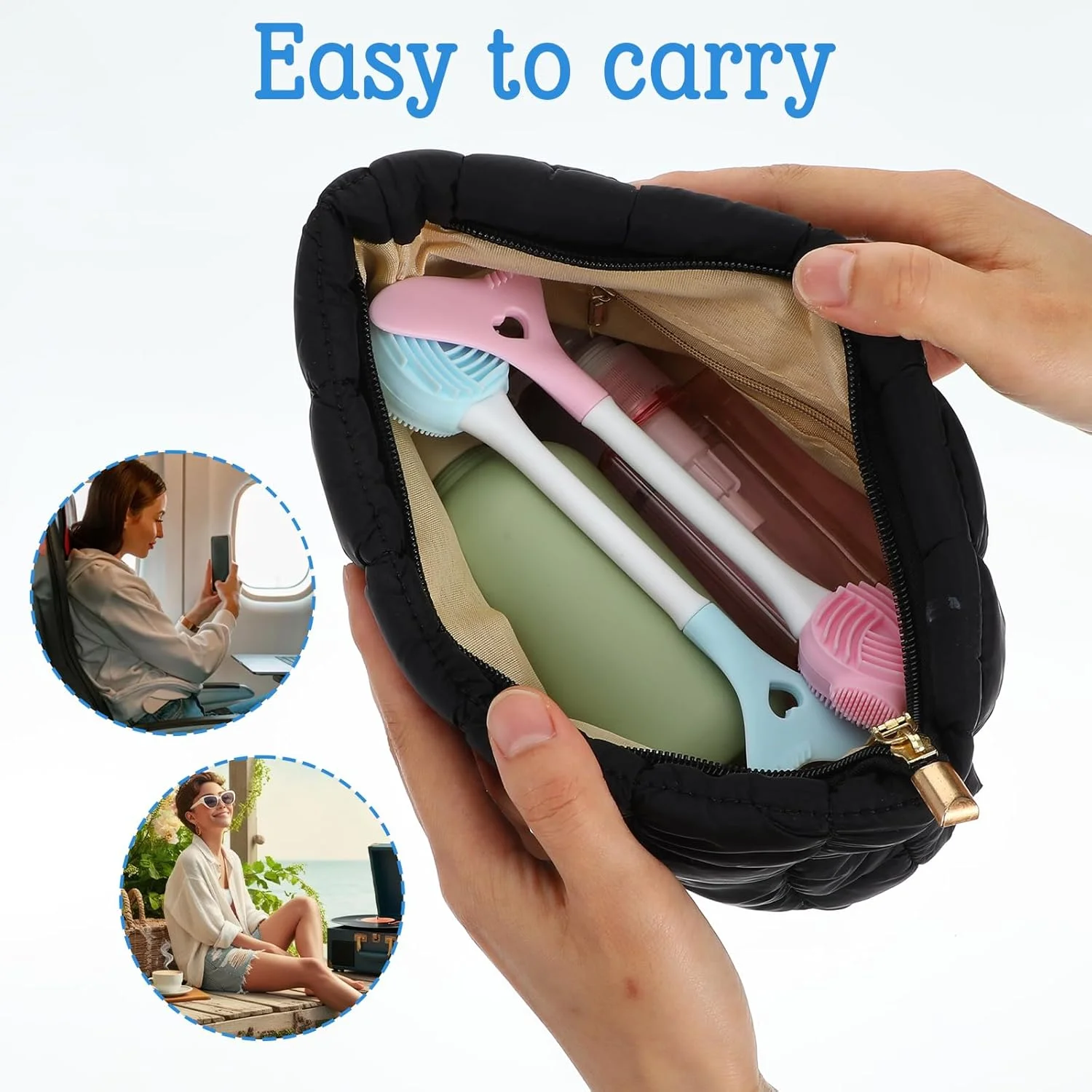 وانمو برس سیلیکونی شستشوی صورت 2 عددی، برس پاک کننده لب، برس پاک کننده/شستشوی صورت، برس پاک کننده منافذ و اسکرابر منافذ صورت (آبی و صورتی)