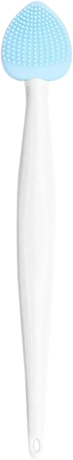 برس پاک کننده صورت سیلیکونی زنانه، ابزار پاک کننده دو طرفه پوست | برس پاک کننده ملایم منافذ پوست و جوش سرسیاه مناسب مسافرت
