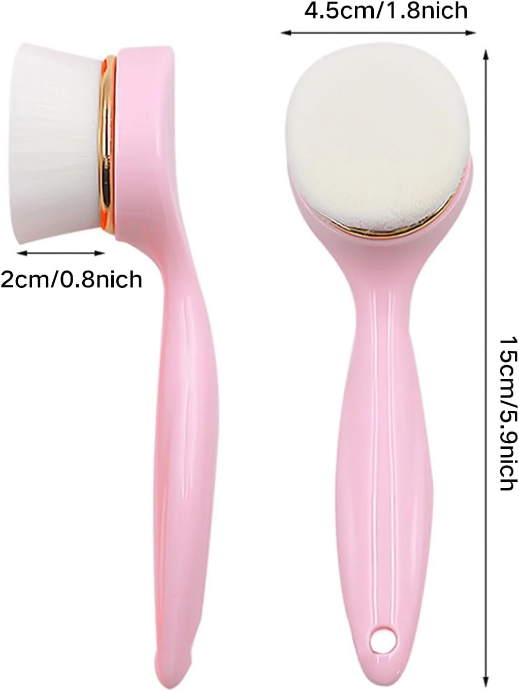 برس پاک کننده صورت UNVOJL با موهای نرم، برس پاک کننده لایه بردار، برس پاک کننده دستی، برس اسکراب پاک کننده عمیق منافذ برای زنان و دختران