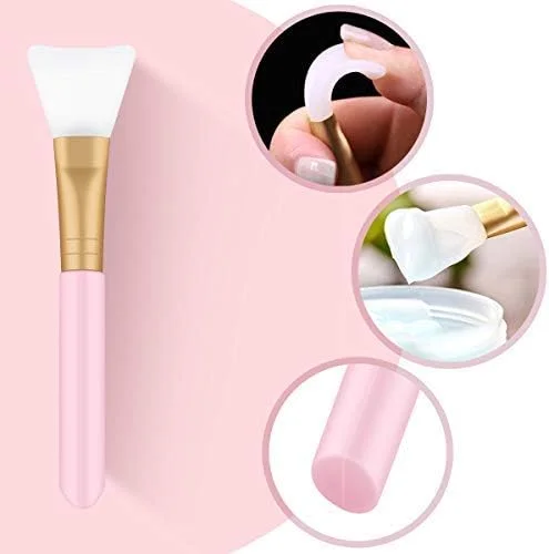 Tbestmax 6 عدد برس ماسک صورت سیلیکونی، ابزار глиняный аппликатор ماسک صورت و 6 عدد هدبند حوله ای اسپا