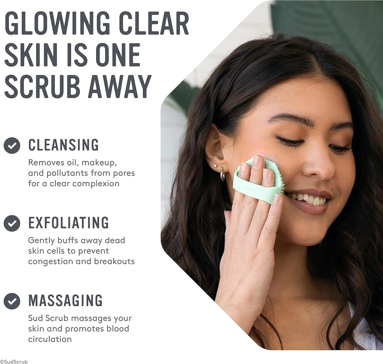 سود اسکراب سیلیکونی ضد میکروبی صورت، 1 عدد، لایه بردار ملایم صورت برای پوست های حساس، برس پاک کننده صورت سازگار با محیط زیست برای آکنه، برس لایه بردار صورت برای مردان و زنان (زغالی)