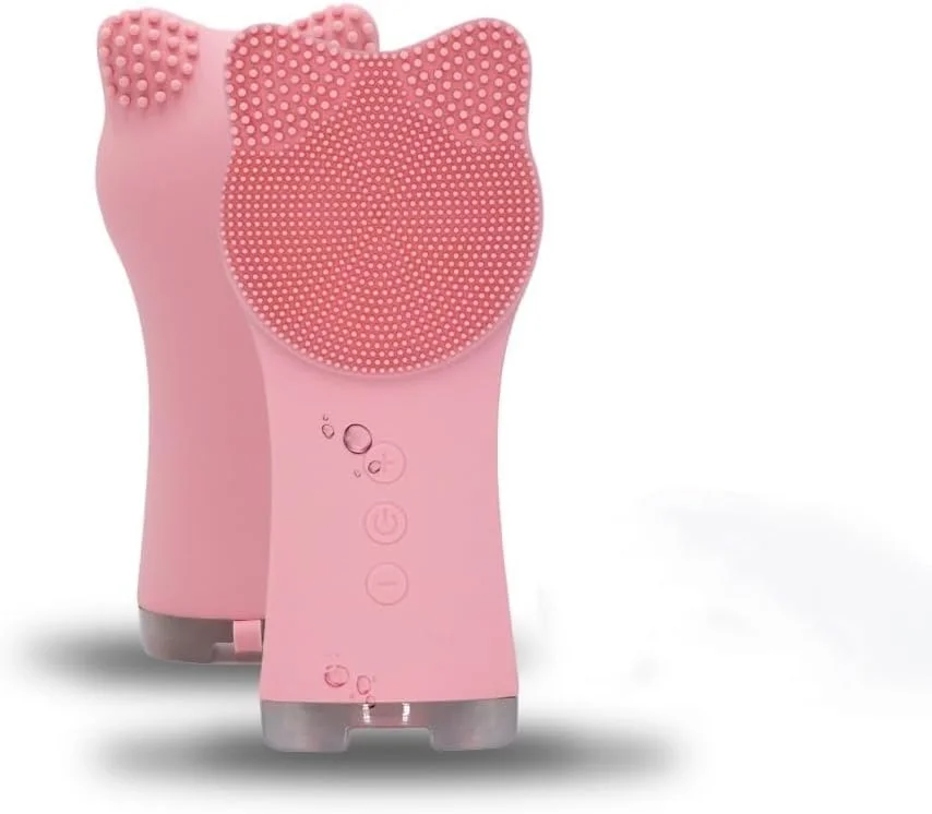 برس پاک کننده صورت سیلیکونی - اسکرابر صورت - برس پاک کننده صورت سیلیکونی - لایه بردار برس صورت - برس پاک کننده صورت - برس شستشوی صورت - برس های صورت برای تمیز کردن و لایه برداری - صورتی