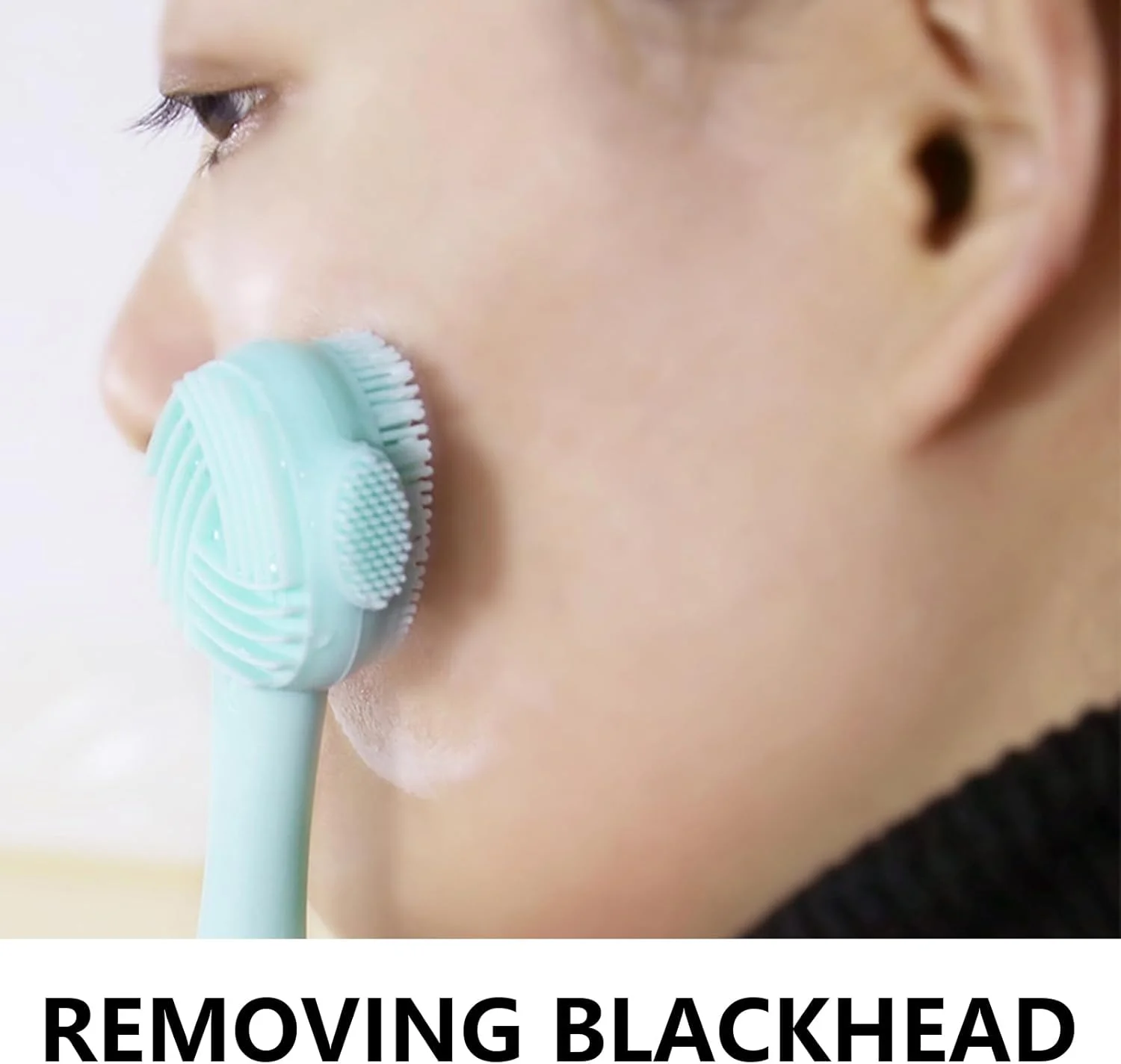 برس دستی سیلیکونی صورت - برس همه کاره ShiningUU، پاک کننده منافذ، ابزار لایه برداری، پاک کننده آرایش، اپلیکاتور ماسک و برس شستشوی بینی، سیلیکون نرم برای پاکسازی و مراقبت روزانه از پوست