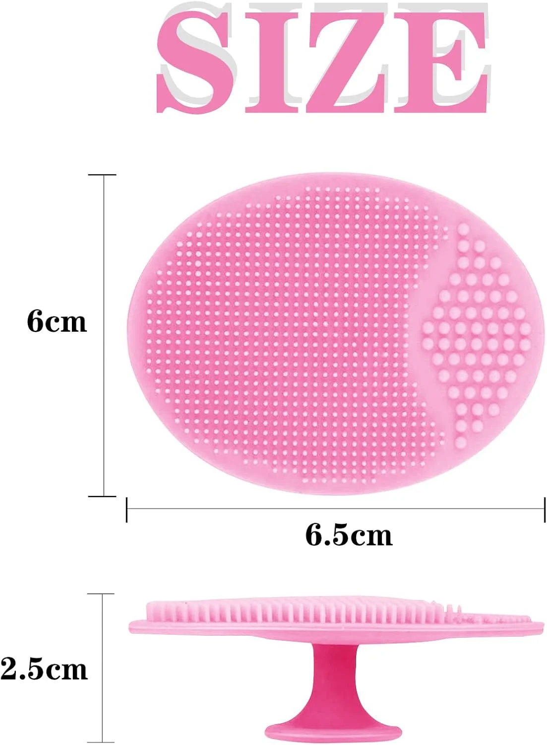 برس اسکراب سیلیکونی صورت - پد برس پاک کننده صورت، بسته 3، 6، 9 عددی، اسکراب لایه بردار برای از بین بردن جوش های سرسیاه - مناسب بانوان (رنگ های مختلف، 6 عدد)