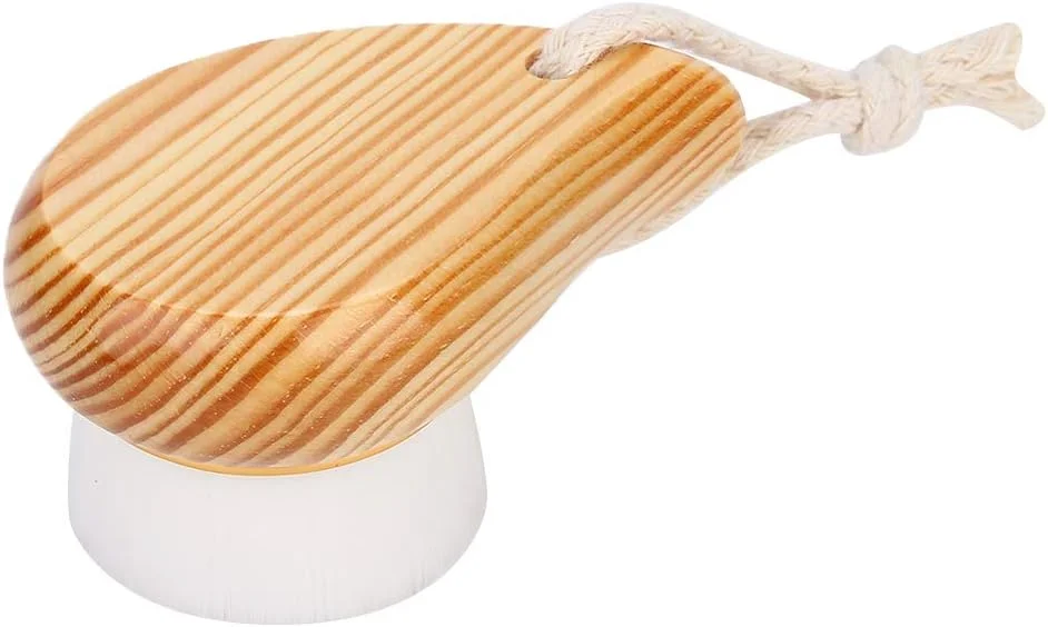 شانریا برس صورت، برس پاک کننده صورت، برس پاکسازی منافذ با دسته چوبی، پاک کننده جوش سر سیاه صورت برای آقایان