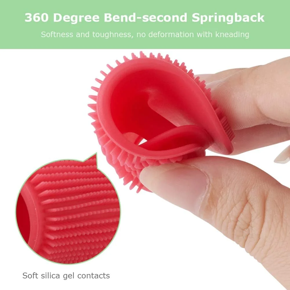 برس پاک کننده صورت، ایرومی 4 عدد برس صورت پد پاک کننده سیلیکونی پد پاک کننده منافذ برس صورت حذف آکنه برس ابزار حمام نوزاد رنگ های تصادفی