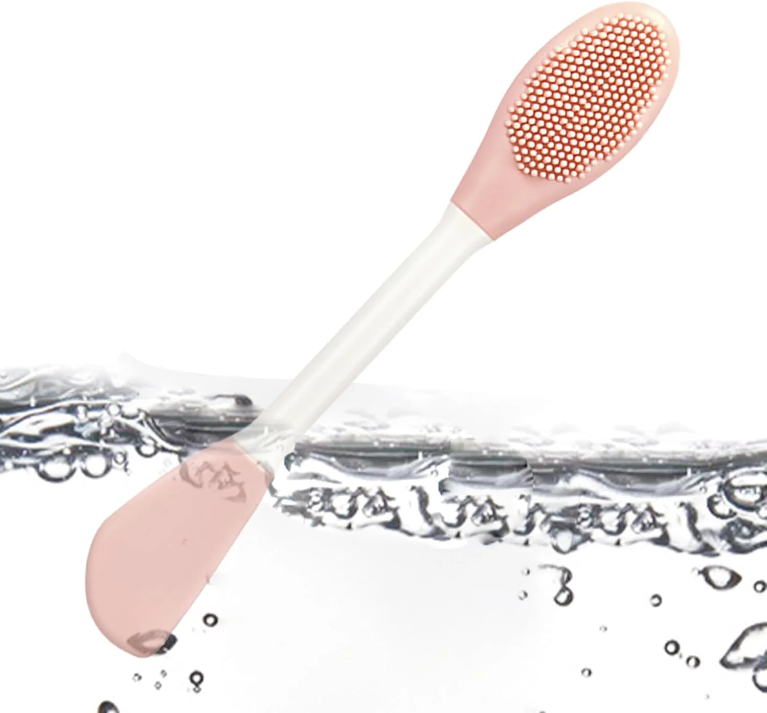 برس پاک کننده صورت - برس پاک کننده منافذ دو سر، ابزار کاربردی صورت با دسته ارگونومیک، لوازم جانبی زیبایی برای پاکسازی عمیق مناسب سفر، دوش و سالن های حرفه ای