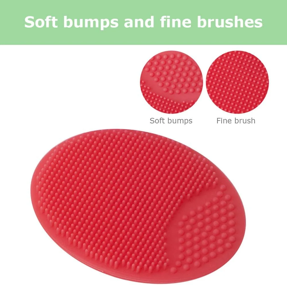 برس پاک کننده صورت، ایرومی 4 عدد برس صورت پد پاک کننده سیلیکونی پد پاک کننده منافذ برس صورت حذف آکنه برس ابزار حمام نوزاد رنگ های تصادفی