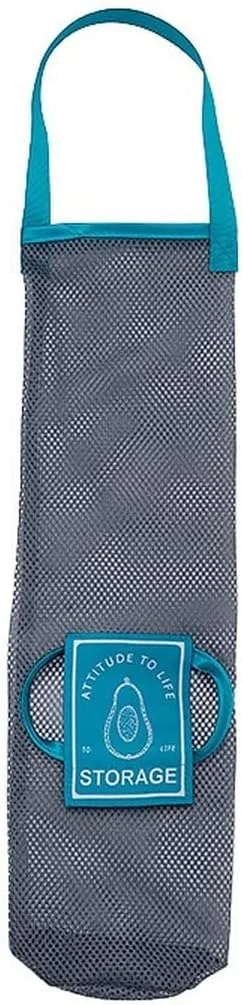 WONDERVY بسته 6 عددی کیسه های توری نگهداری، کیسه سبزیجات آویز قابل استفاده مجدد، سبد میوه قابل شستشو برای سیر، سیب زمینی، پیاز (A)