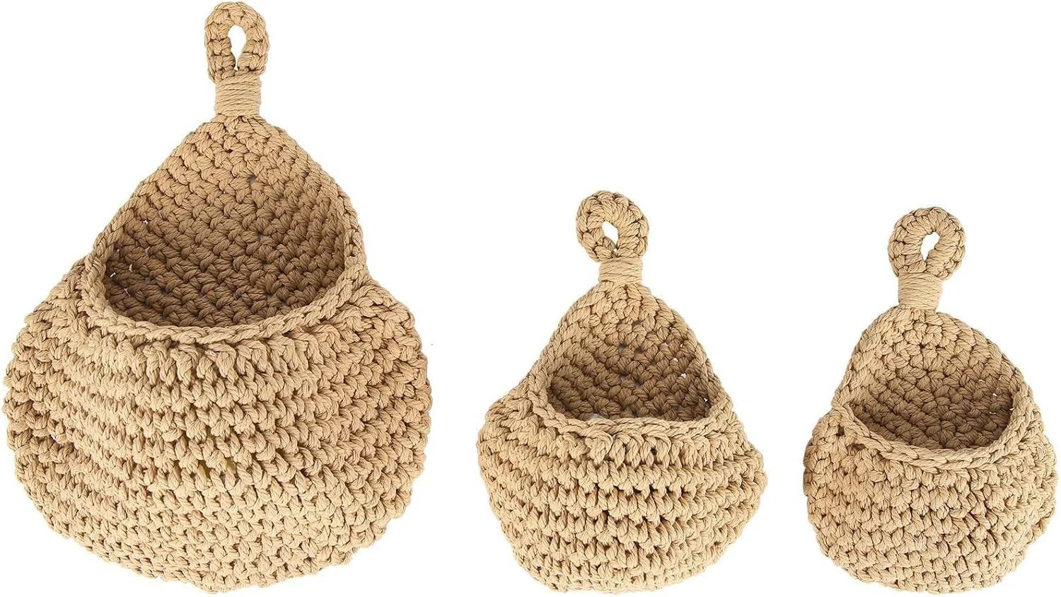 سبد آویز بوهو 6 تکه، سبد میوه آویز دیواری برای نگهداری، نگهدارنده سبزیجات برای سیب زمینی، پیاز، سیر