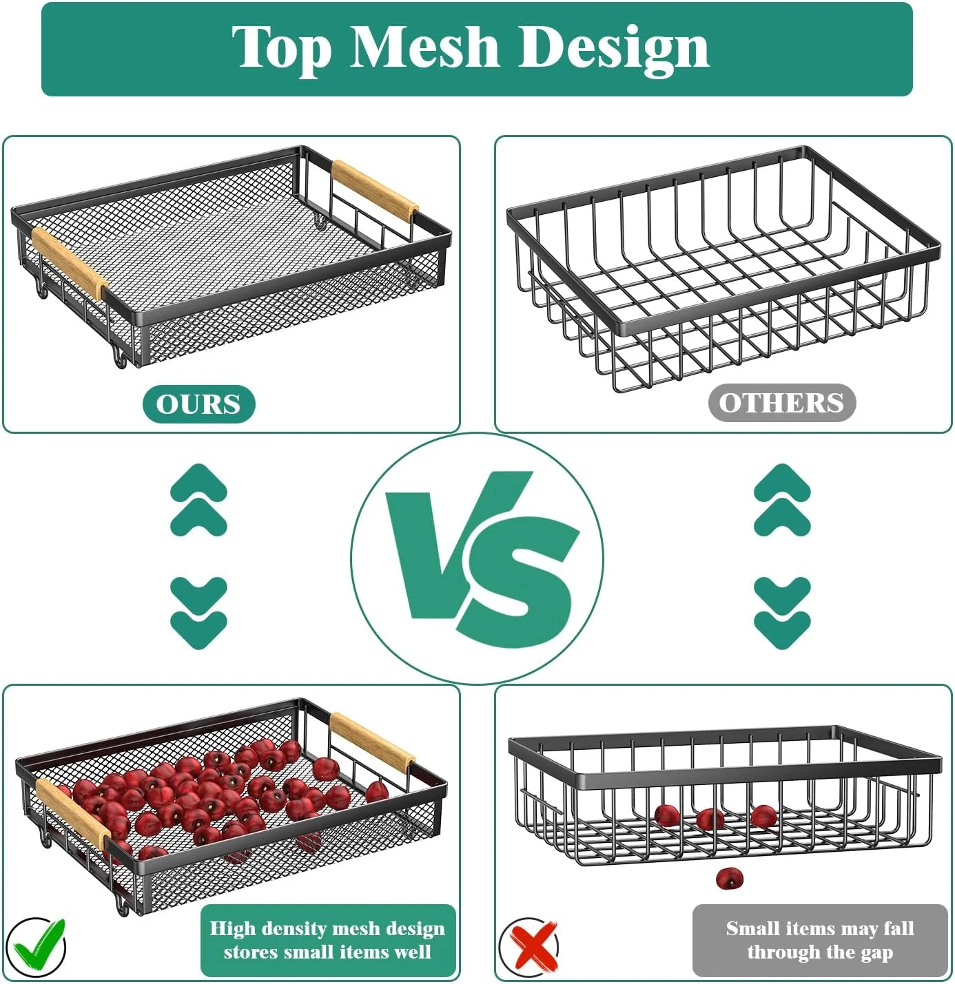 سبد میوه توری 3 طبقه Giwil برای آشپزخانه، استند کاسه میوه نان برای نگهداری سبزیجات با 2 قلاب آویز موز، سازمان دهنده سبد سیم فلزی قابل نصب روی دیوار برای پیاز سیب زمینی، مشکی