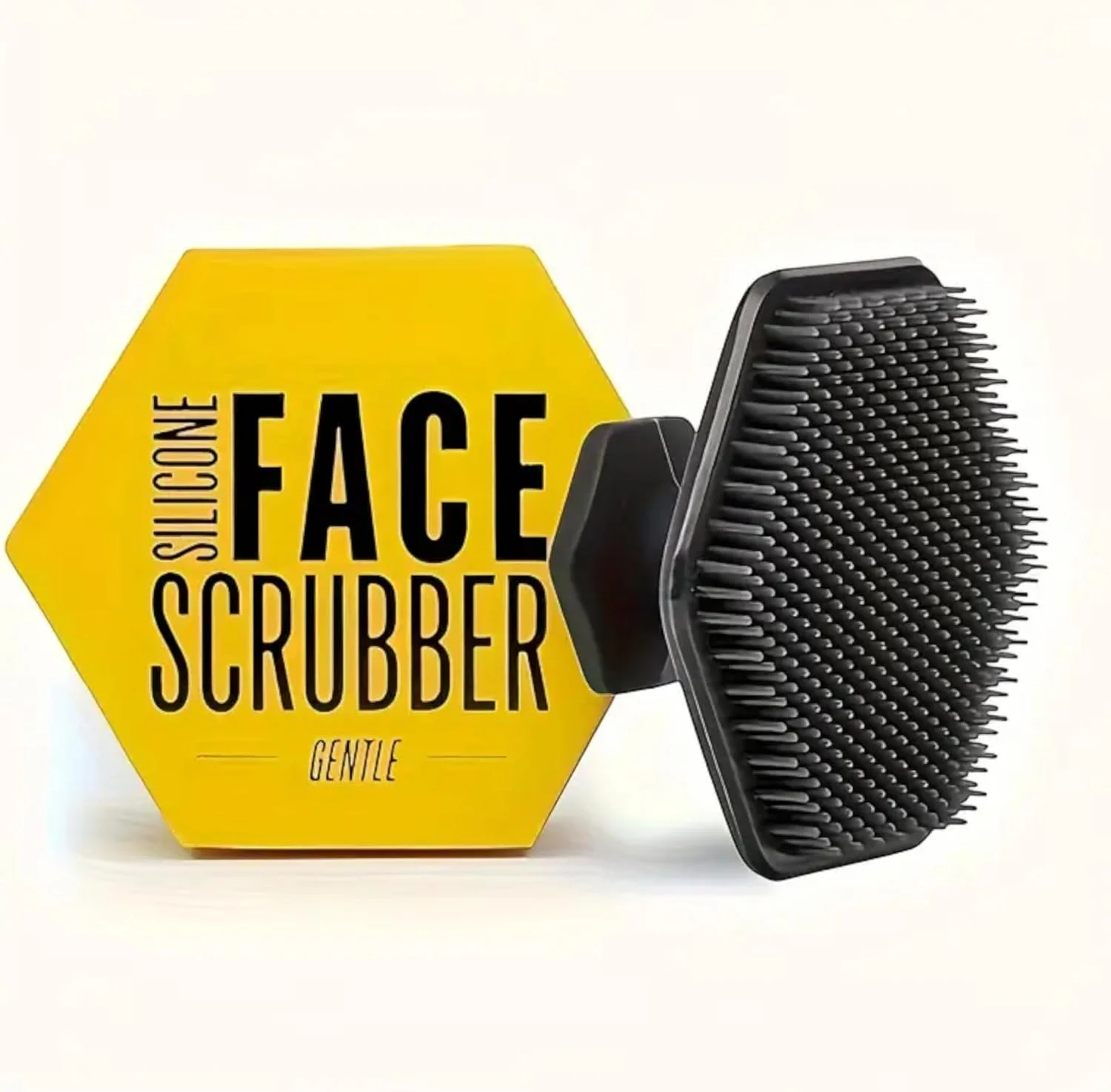 پد سیلیکونی لایه بردار صورت مردانه Bloom Aura - پد لایه بردار و ماساژور ملایم، برس پاک کننده صورت برای از بین بردن پوست مرده و خشک - مشکی