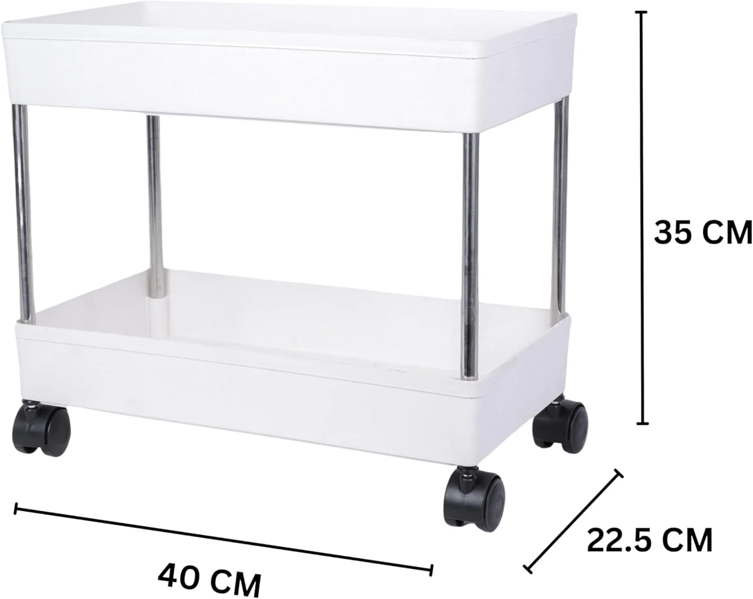 قفسه باریک چرخ دار AEXONIZ TOYS - ترولی ذخیره سازی آشپزخانه، سازمان دهنده چند منظوره چرخ دار صرفه جویی در فضا، مناسب برای کنار یخچال، ماشین لباسشویی، حمام، انبار، نگهدارنده لوازم آرایش (2 طبقه)