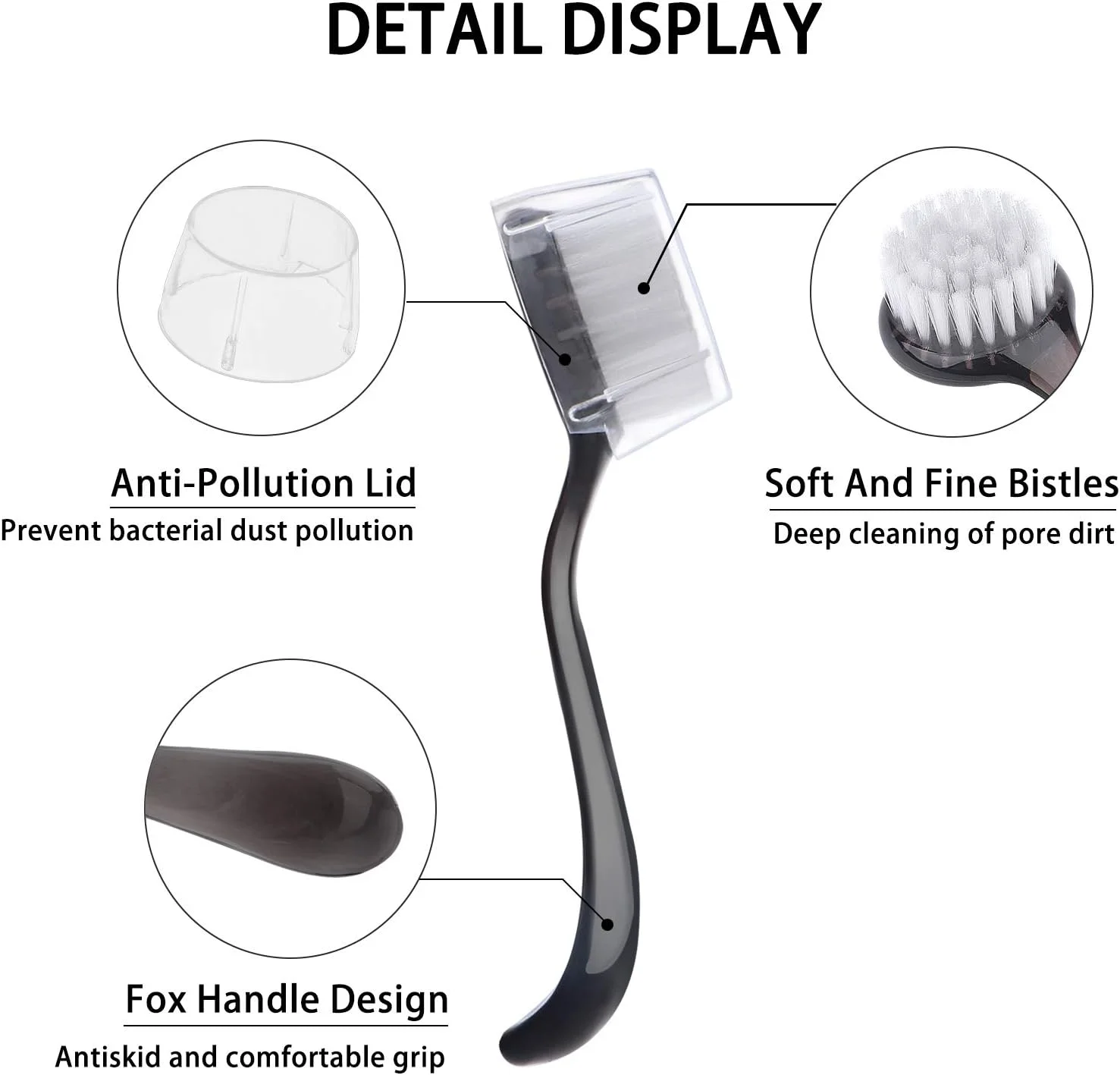 بسته 7 عددی برس پاک کننده صورت Beomeen، برس لایه بردار صورت، برس اسکراب شستشوی صورت برای پاک کردن آرایش و مراقبت از پوست (چند رنگ)