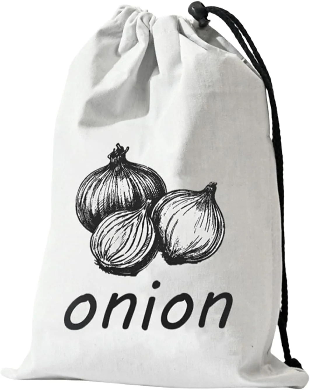 Reusable Produce Bags | Canvas Potato Onion Garlic Storage Bag - Reusable Food Container Vegetable Bins Large Kitchen Organizer Sack for Men Women Home Camping Outdoor