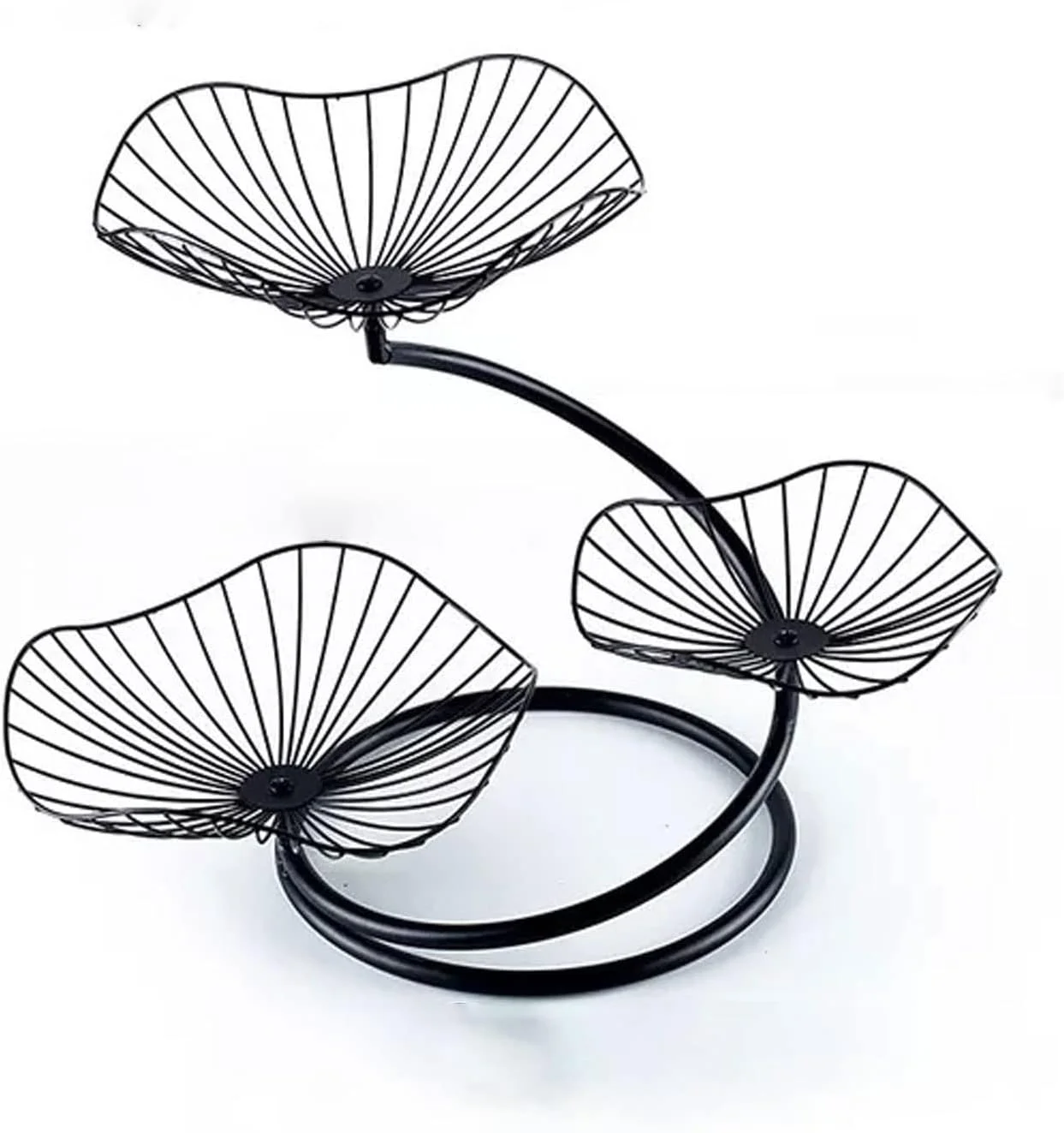 LOYOUYEO Fruit basket سلة فواكه ، 3 طبقات سلة فواكه منظم خضروات للمطبخ ، تخزين خضروات قابل للفصل ، وعاء فواكه عصري(Hortel�)