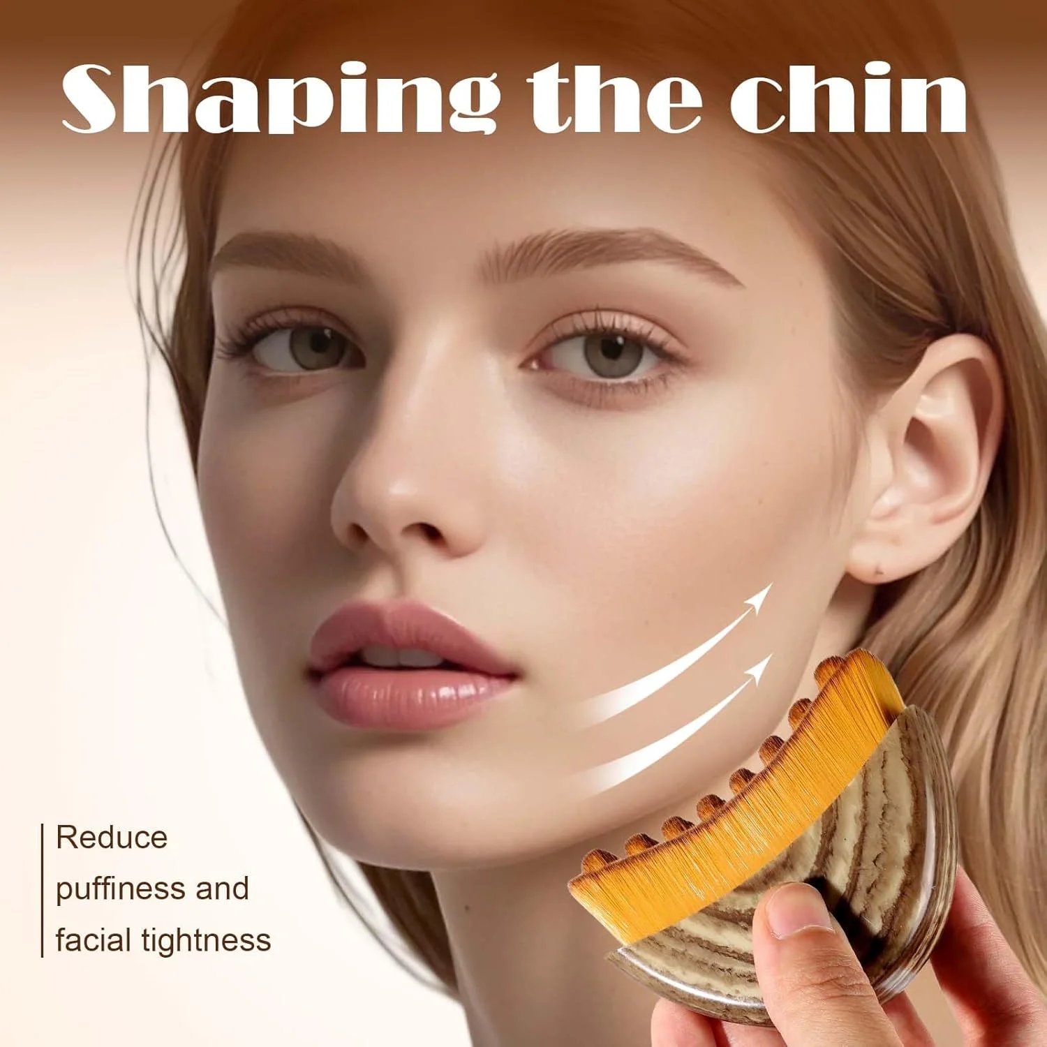 براش کانتور صورت و تخلیه لنفاوی 2025، طراحی ارگونومیک برای تناسب دقیق با پوست، ایده آل برای فرم دهی صورت و ماساژ لنفاوی