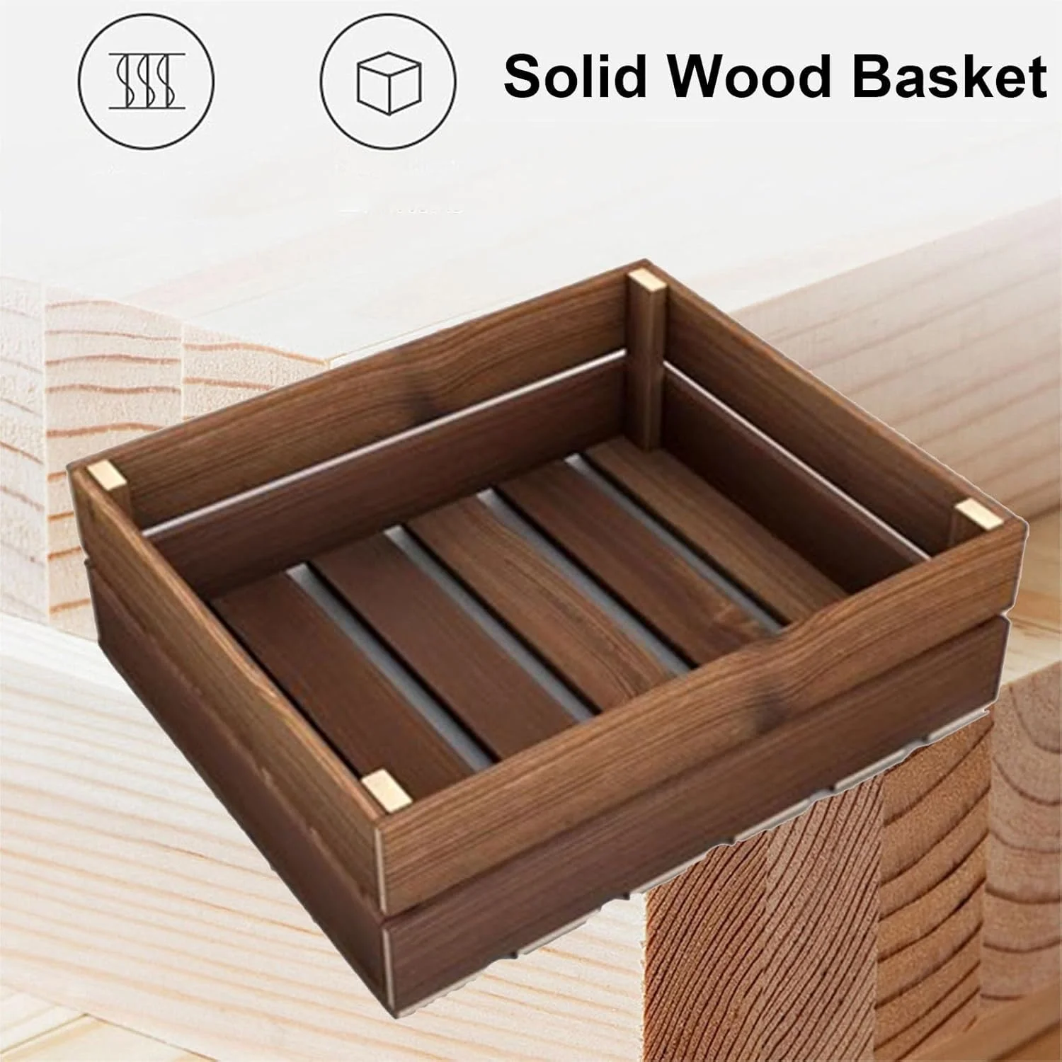 قفسه نمایش میوه و سبزیجات 3 سبدی، نگهدارنده قابل تنظیم سیب زمینی، پیاز و تنقلات، استند ذخیره سازی سوپرمارکت/فروشگاه رفاه/آشپزخانه/اتاق خواب/خوابگاه (رنگ: قهوه ای)