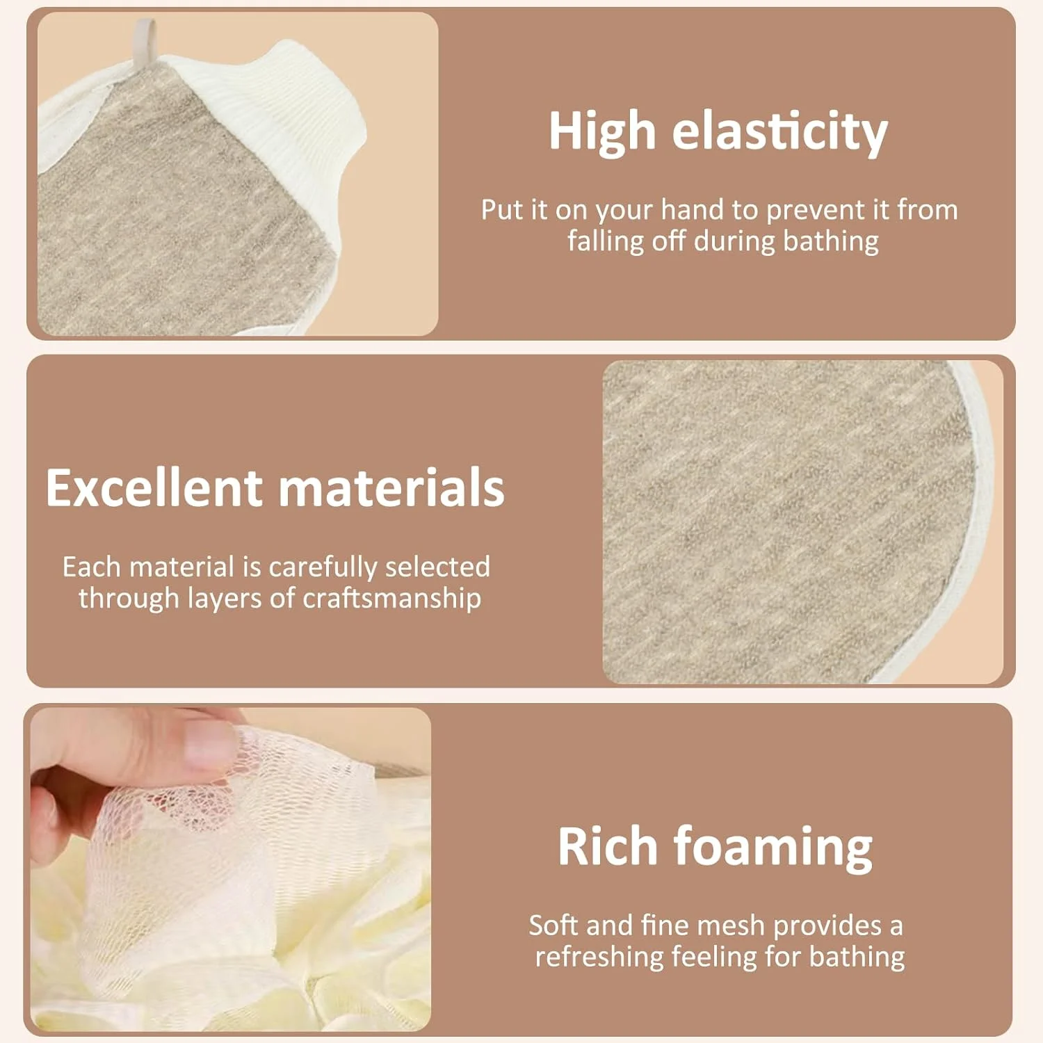 دستکش لایه بردار بدن YILANJIN، دستکش لایه بردار دو طرفه، اسفنج لوفا دو طرفه، دستکش حمام زنانه، دستکش دوش تمیز کننده عمیق پوست دستکش لایه بردار بدن YILANJIN، دستکش لایه بردار دو طرفه، اسفنج لوفا دو طرفه، دستکش حمام زنانه، دستکش دوش تمیز کننده عمیق پوست