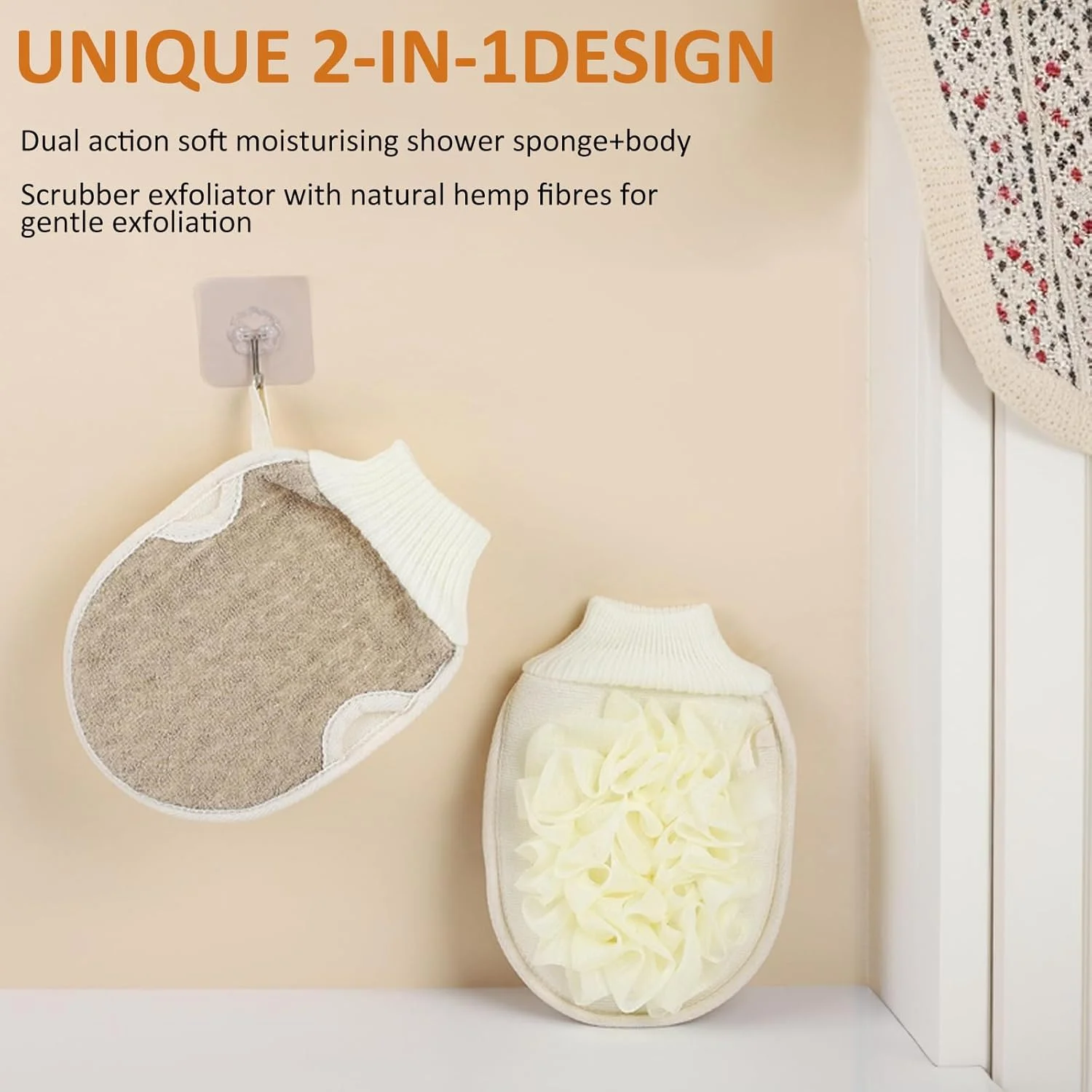 دستکش لایه بردار بدن YILANJIN، دستکش لایه بردار دو طرفه، اسفنج لوفا دو طرفه، دستکش حمام زنانه، دستکش دوش تمیز کننده عمیق پوست دستکش لایه بردار بدن YILANJIN، دستکش لایه بردار دو طرفه، اسفنج لوفا دو طرفه، دستکش حمام زنانه، دستکش دوش تمیز کننده عمیق پوست