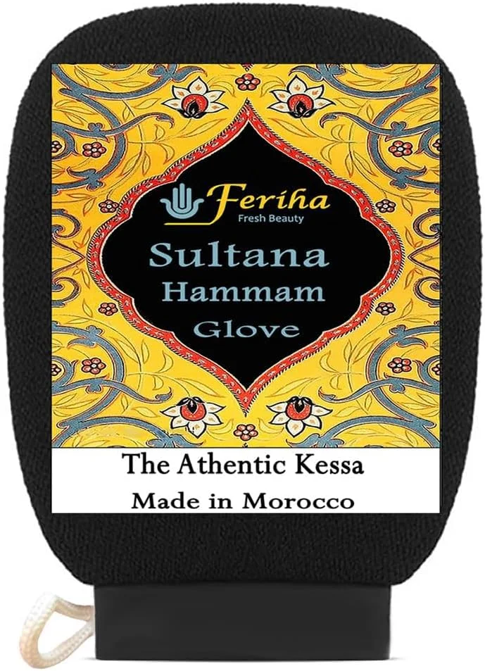 دستکش لایه بردار کیسه اصل سلطانا - دستکش حمام مراکشی برای پاکسازی عمیق، پوست مرده و کراتوز پیلاریس - اسکرابر میکرودرم ابریژن برای از بین بردن برنزه کننده اسپری، ماندگاری بالا، ساخت مراکش دستکش لایه بردار کیسه اصل سلطانا - دستکش حمام مراکشی برای پاکسازی عمیق، پوست مرده و کراتوز پیلاریس - اسکرابر میکرودرم ابریژن برای از بین بردن برنزه کننده اسپری، ماندگاری بالا، ساخت مراکش