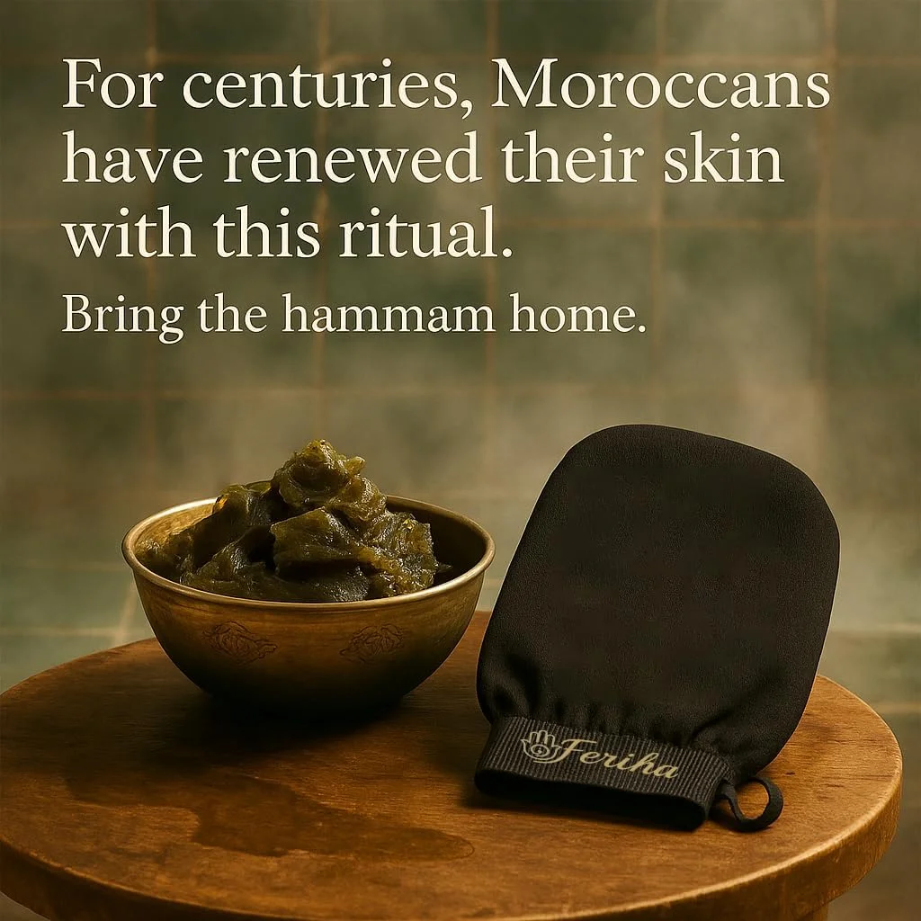 دستکش لایه بردار کیسه اصل سلطانا - دستکش حمام مراکشی برای پاکسازی عمیق، پوست مرده و کراتوز پیلاریس - اسکرابر میکرودرم ابریژن برای از بین بردن برنزه کننده اسپری، ماندگاری بالا، ساخت مراکش