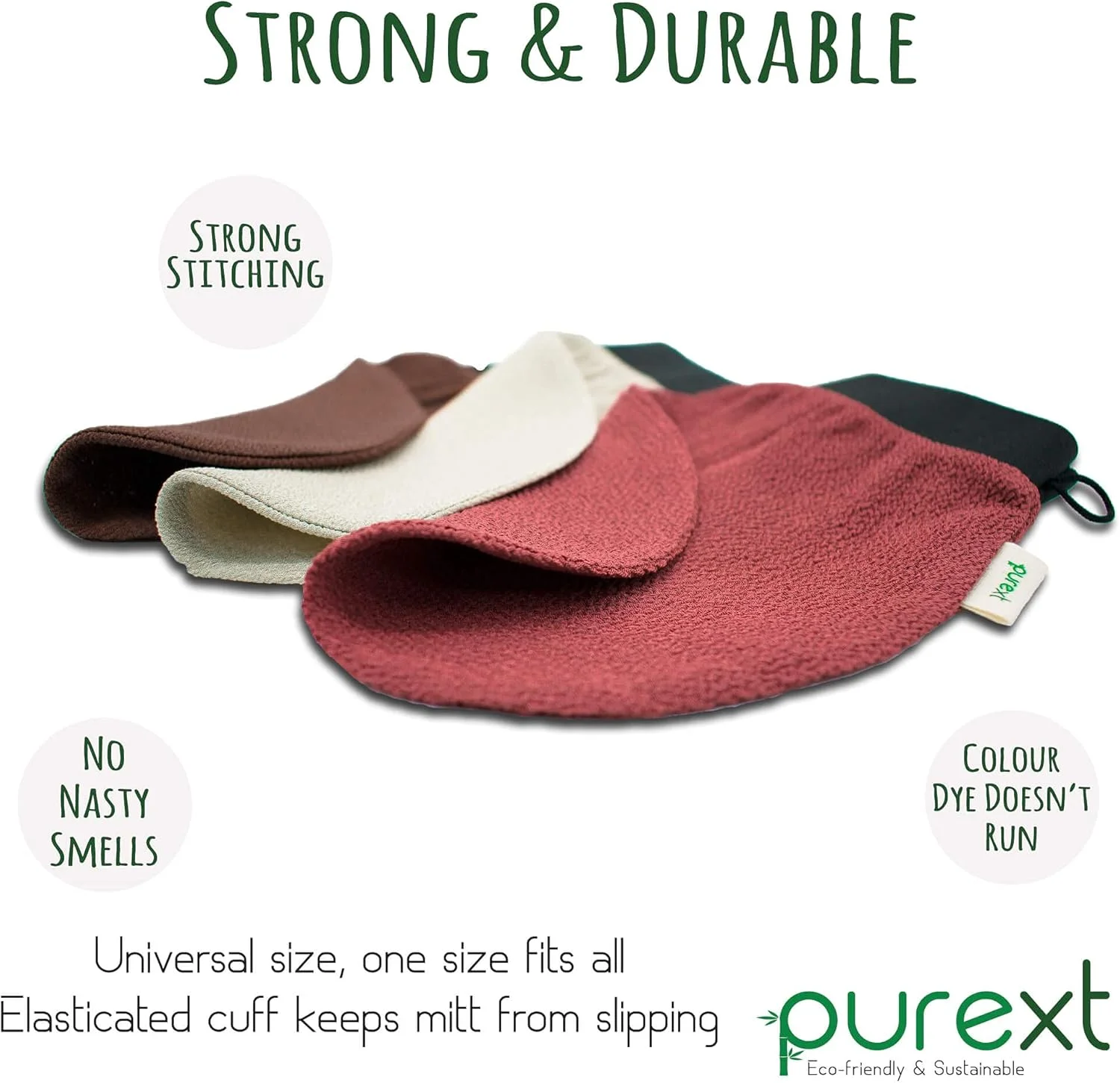 دستکش های لایه بردار PureXT 3 - کیسه حمام لایه بردار بدن - دستکش های لایه بردار برای پاک کردن برنزه کننده مصنوعی (مخلوط) دستکش های لایه بردار PureXT 3 - کیسه حمام لایه بردار بدن - دستکش های لایه بردار برای پاک کردن برنزه کننده مصنوعی (مخلوط)