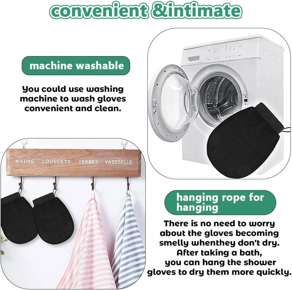 دستکش لایه بردار ORiTi، بسته 4 عددی، اسکرابر بدن، دستکش لایه بردار برای بدن، لایه بردار پوست مرده، اسکرابر برای حمام و اسپا بانوان دستکش لایه بردار ORiTi، بسته 4 عددی، اسکرابر بدن، دستکش لایه بردار برای بدن، لایه بردار پوست مرده، اسکرابر برای حمام و اسپا بانوان