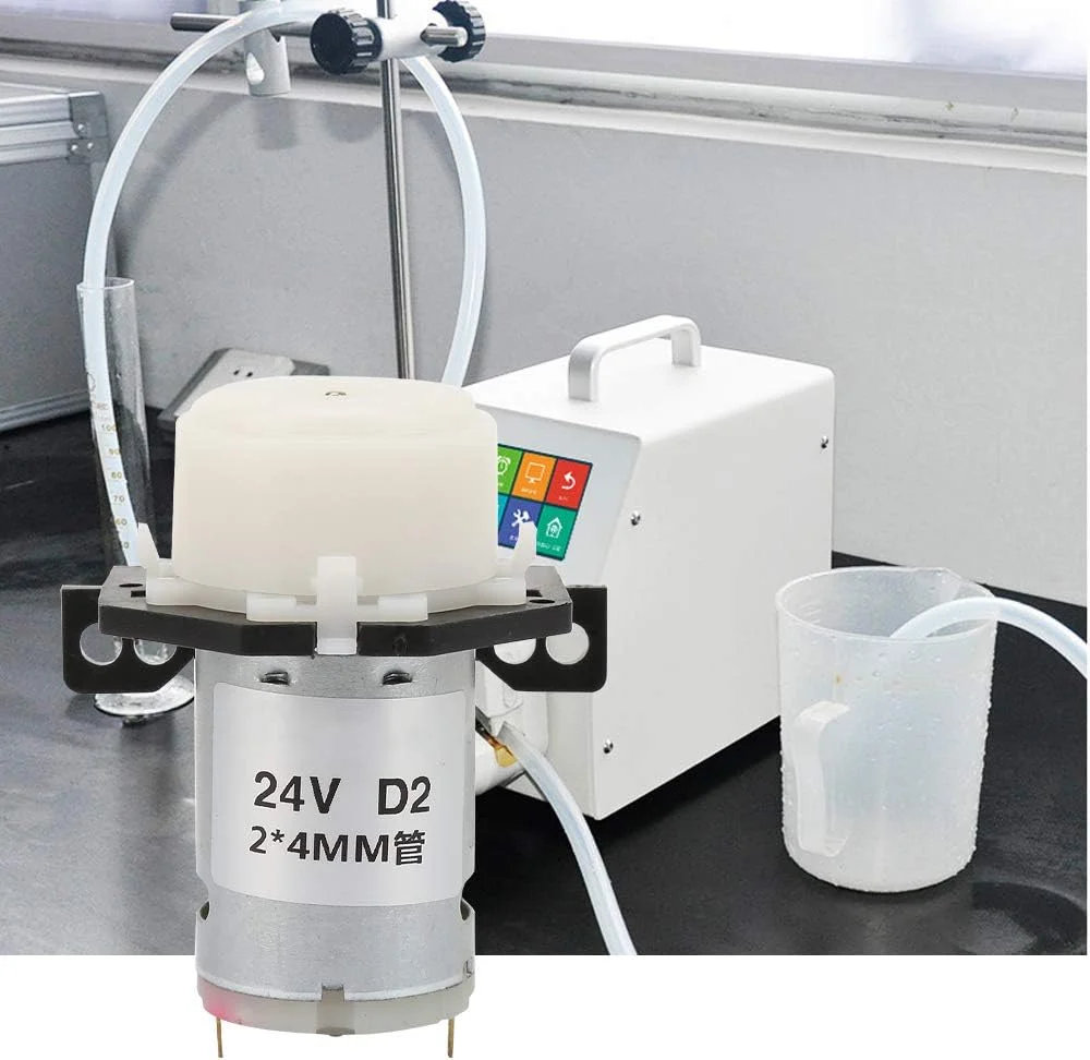 پمپ دوزینگ DOKGRYD، پمپ پریستالتیک مایع با طراحی گیره ای و نگهداری آسان، هد ABS سفید برای آنالیز بیوشیمیایی آزمایشگاهی