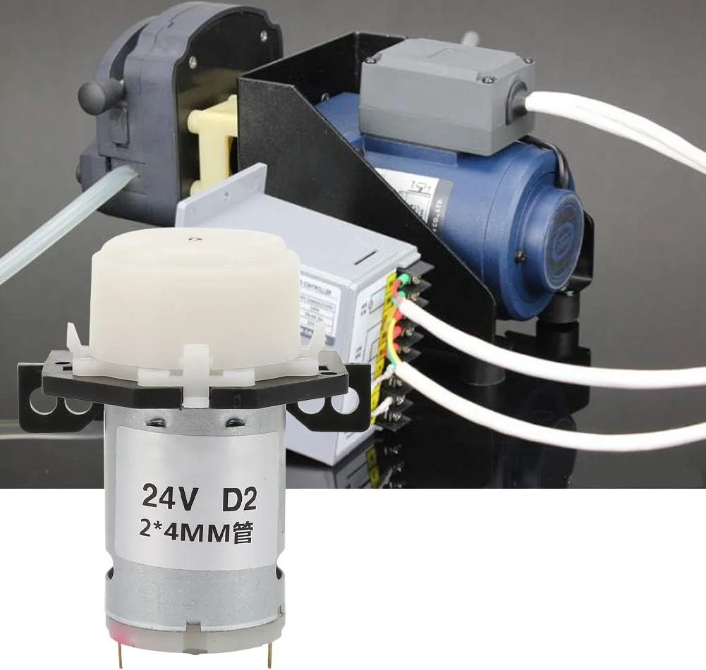 پمپ دوزینگ DOKGRYD، پمپ پریستالتیک مایع با طراحی گیره ای و نگهداری آسان، هد ABS سفید برای آنالیز بیوشیمیایی آزمایشگاهی