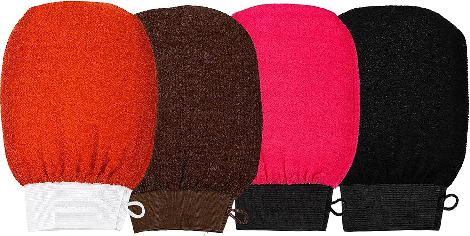 دستکش لایه بردار بدن JOIMAR، دستکش لایه بردار حمام مراکشی Kessa، از بین برنده پوست مرده، برای انواع پوست و بهبود گردش خون، دوش، اسپا دستکش لایه بردار بدن JOIMAR، دستکش لایه بردار حمام مراکشی Kessa، از بین برنده پوست مرده، برای انواع پوست و بهبود گردش خون، دوش، اسپا