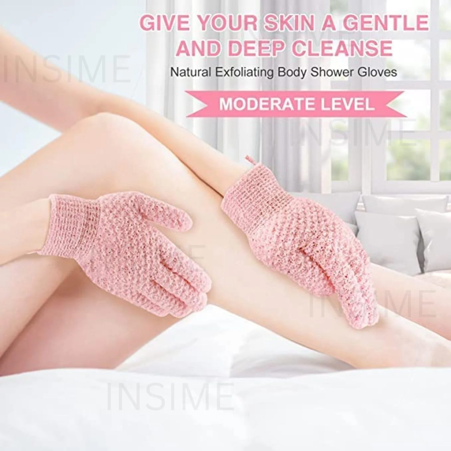 دستکش های لایه بردار بدن برای حمام اینسیمه (2 جفت) | دستکش های لایه بردار عمیق با بافت دوگانه برای از بین بردن پوست مرده | ماساژ اسپا، اسکرابر بدن، دستکش های حمام برای زنان و مردان دستکش های لایه بردار بدن برای حمام اینسیمه (2 جفت) | دستکش های لایه بردار عمیق با بافت دوگانه برای از بین بردن پوست مرده | ماساژ اسپا، اسکرابر بدن، دستکش های حمام برای زنان و مردان