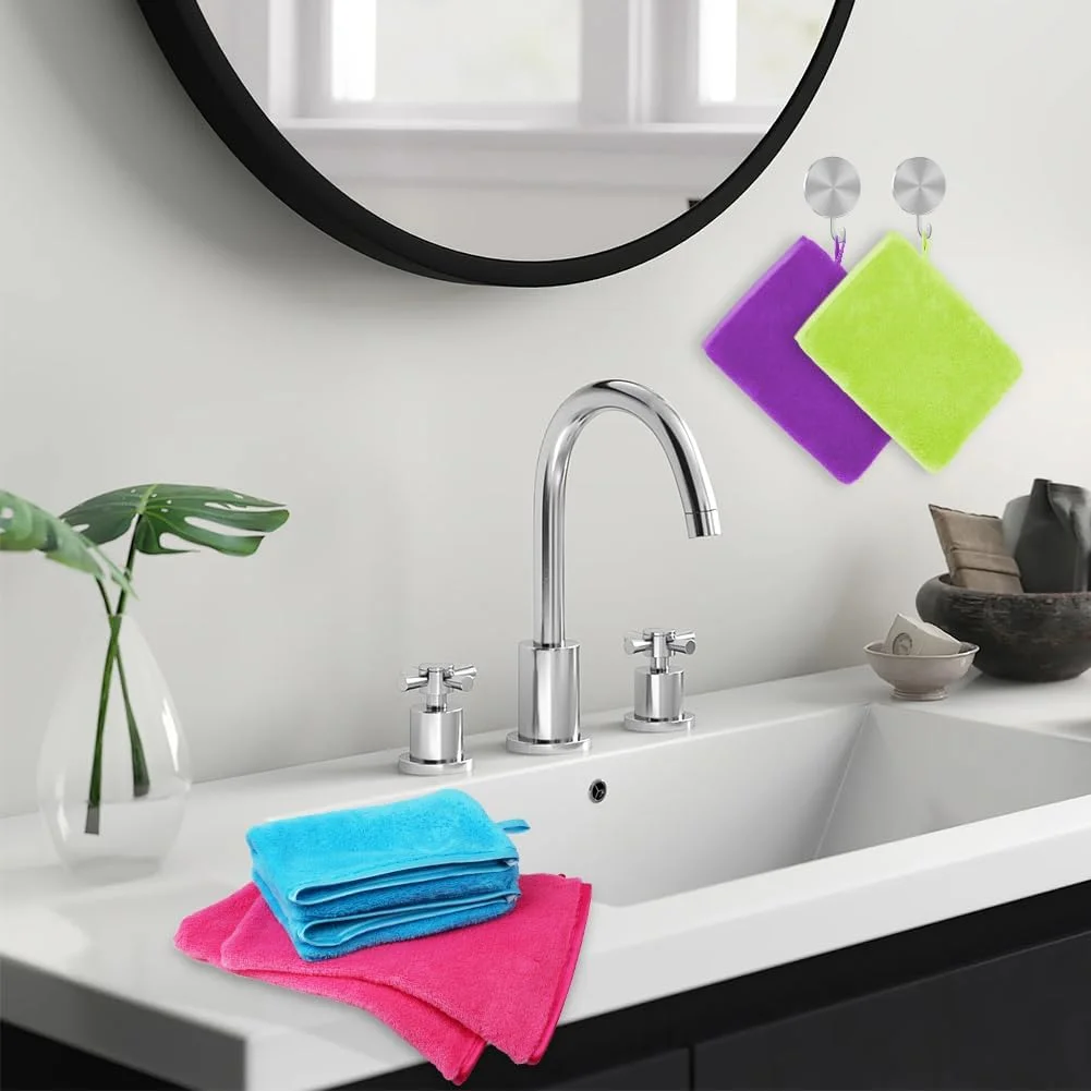 دستکش های لیف حمام میکروفایبر هاتوت، بسته 8 عددی، 15x20 سانتی متر، دستکش های نرم شستشوی صورت، دستکش های پاک کننده صورت، دستکش نرم صورت، پارچه اسپا حمام، دستکش های پاک کننده آرایش قابل استفاده مجدد (4 رنگ) دستکش های لیف حمام میکروفایبر هاتوت، بسته 8 عددی، 15x20 سانتی متر، دستکش های نرم شستشوی صورت، دستکش های پاک کننده صورت، دستکش نرم صورت، پارچه اسپا حمام، دستکش های پاک کننده آرایش قابل استفاده مجدد (4 رنگ)