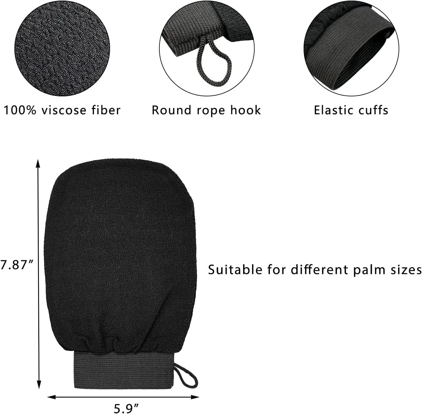 دستکش لایه بردار بدن - لایه بردار پوست مرده برای زنان - اسپا حمام و دوش دستکش لایه بردار بدن - لایه بردار پوست مرده برای زنان - اسپا حمام و دوش