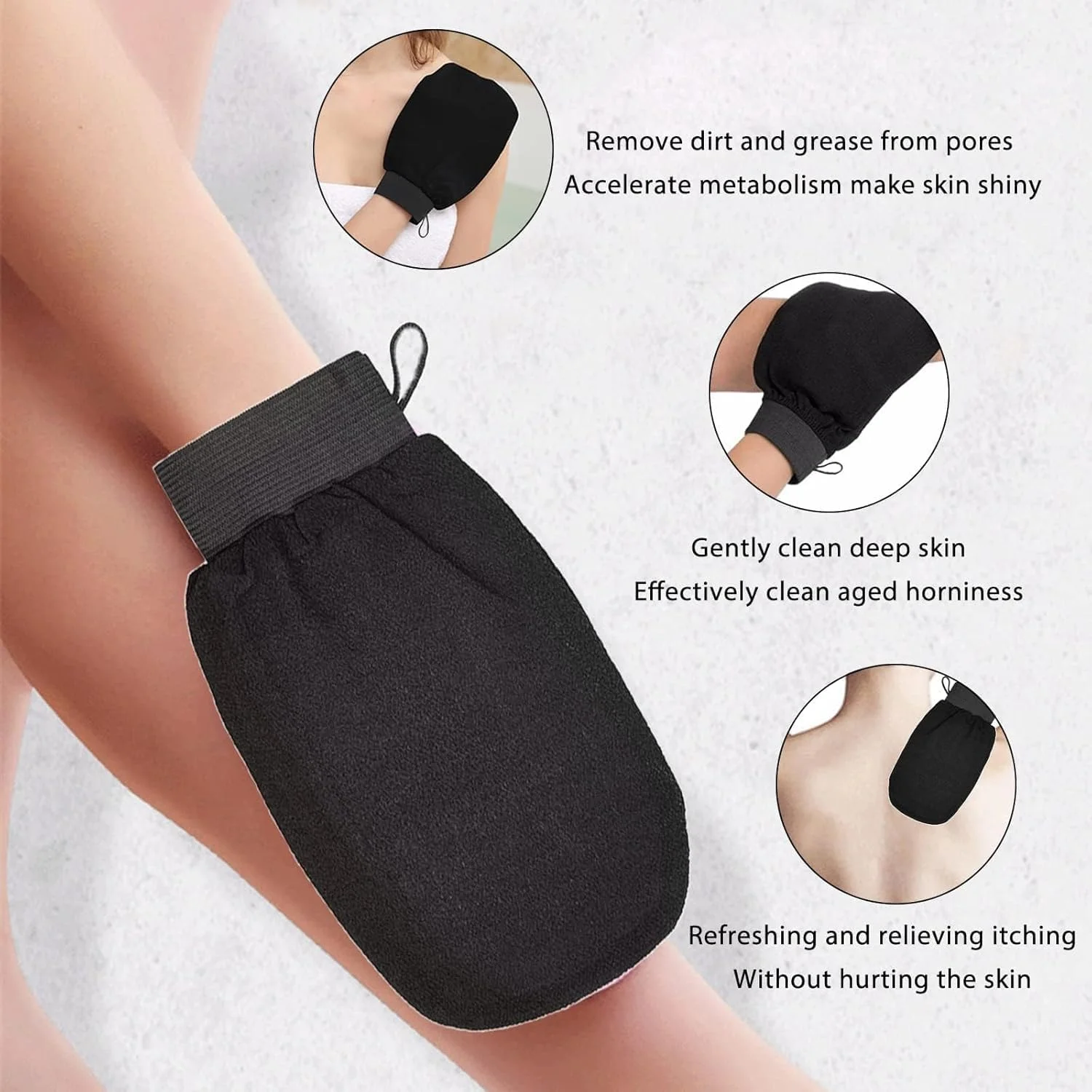 دستکش لایه بردار بدن - لایه بردار پوست مرده برای زنان - اسپا حمام و دوش دستکش لایه بردار بدن - لایه بردار پوست مرده برای زنان - اسپا حمام و دوش