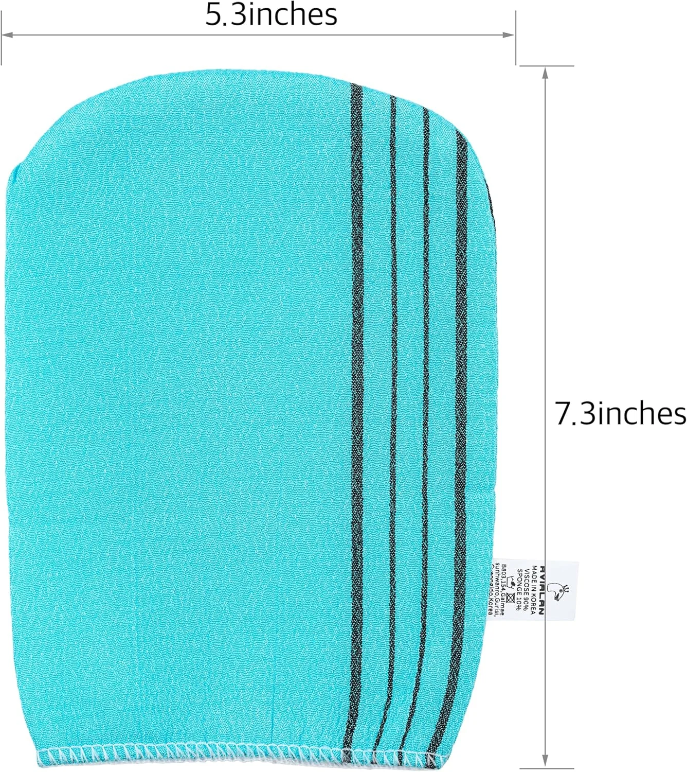 دستکش لایه بردار لوفا مراقبت از پوست کره ای صورت لب بدن اسکراب شستشوی بدن برس خشک برس بدن حوله حمام اسکرابر پشت پا اسکراب اسفنج حمام دستکش های پاک کننده (5 رنگ، 5 بسته)